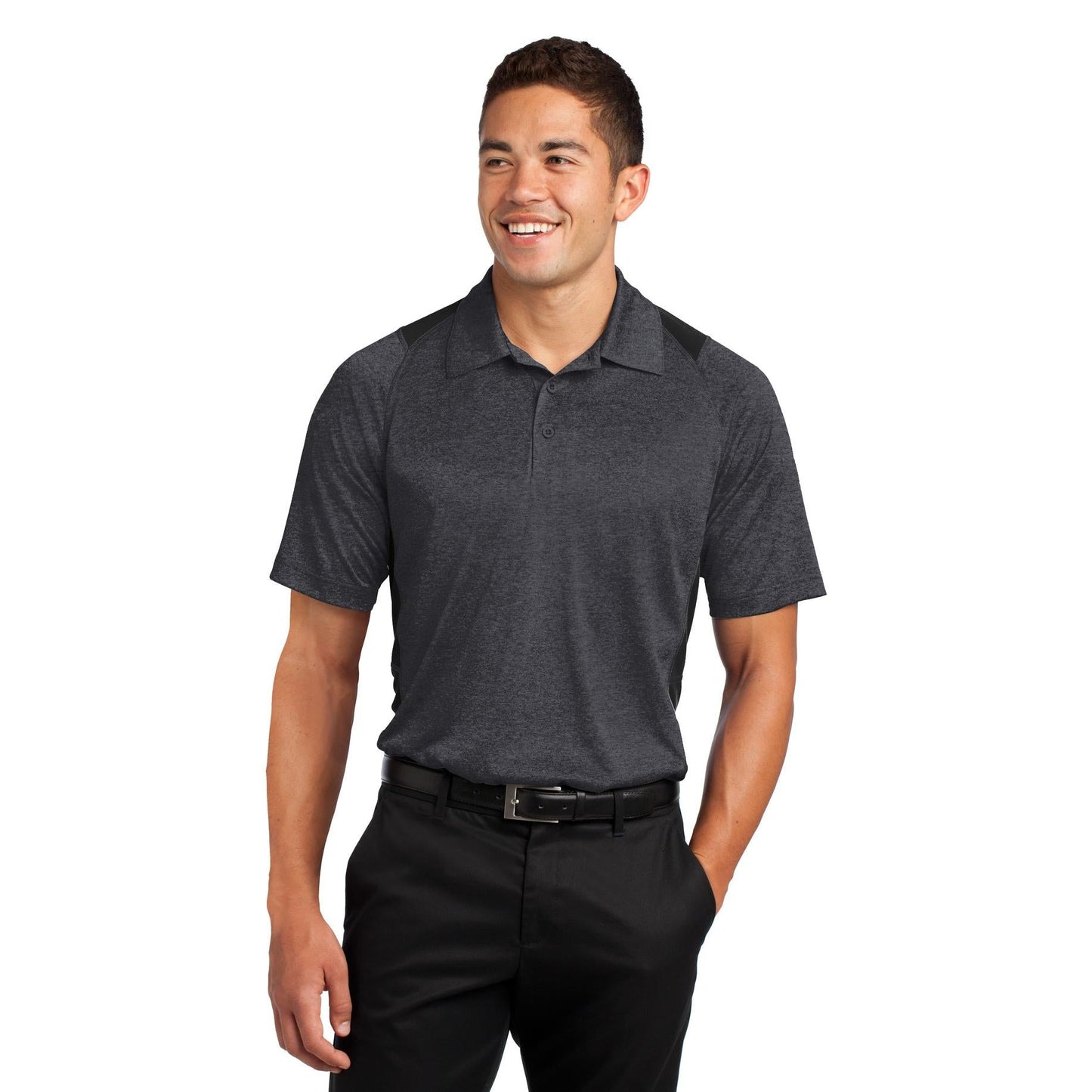 Graphite Heather Polo Shirt - Sport-Tek - Stylish Design