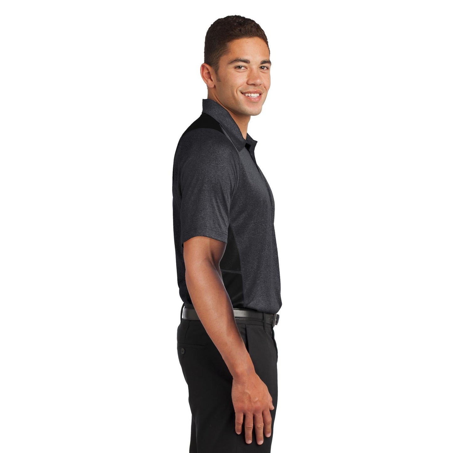 Graphite Heather Polo Shirt - Sport-Tek - Stylish Design