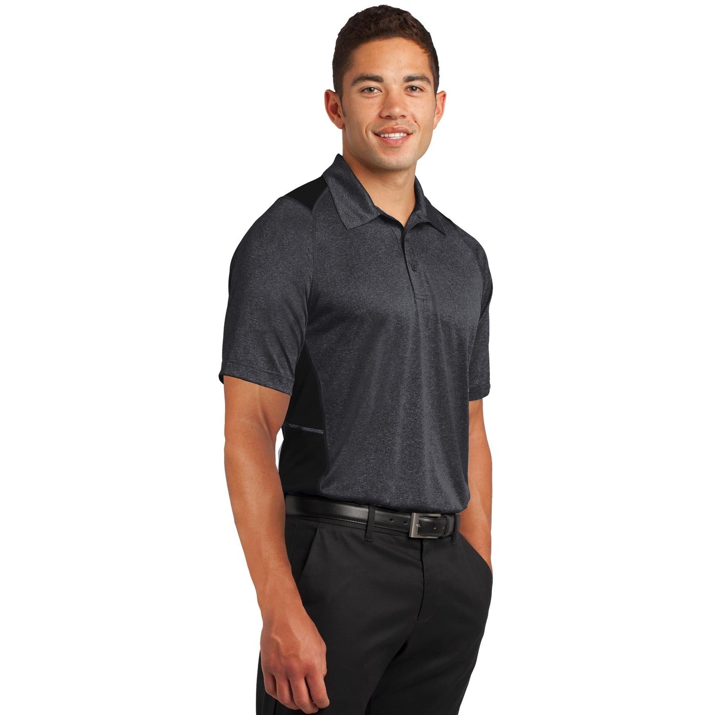 Graphite Heather Polo Shirt - Sport-Tek - Stylish Design