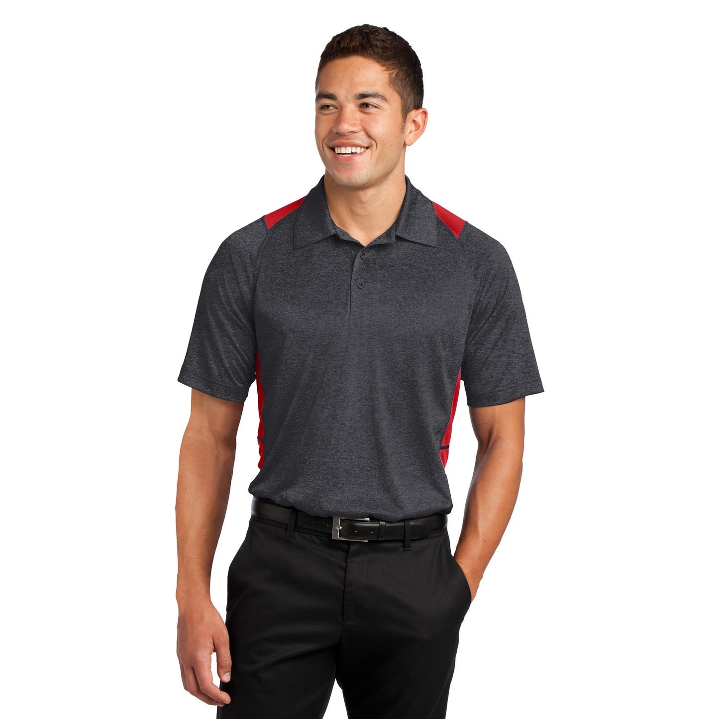 Graphite Heather Polo Shirt - Sport-Tek - Stylish Design