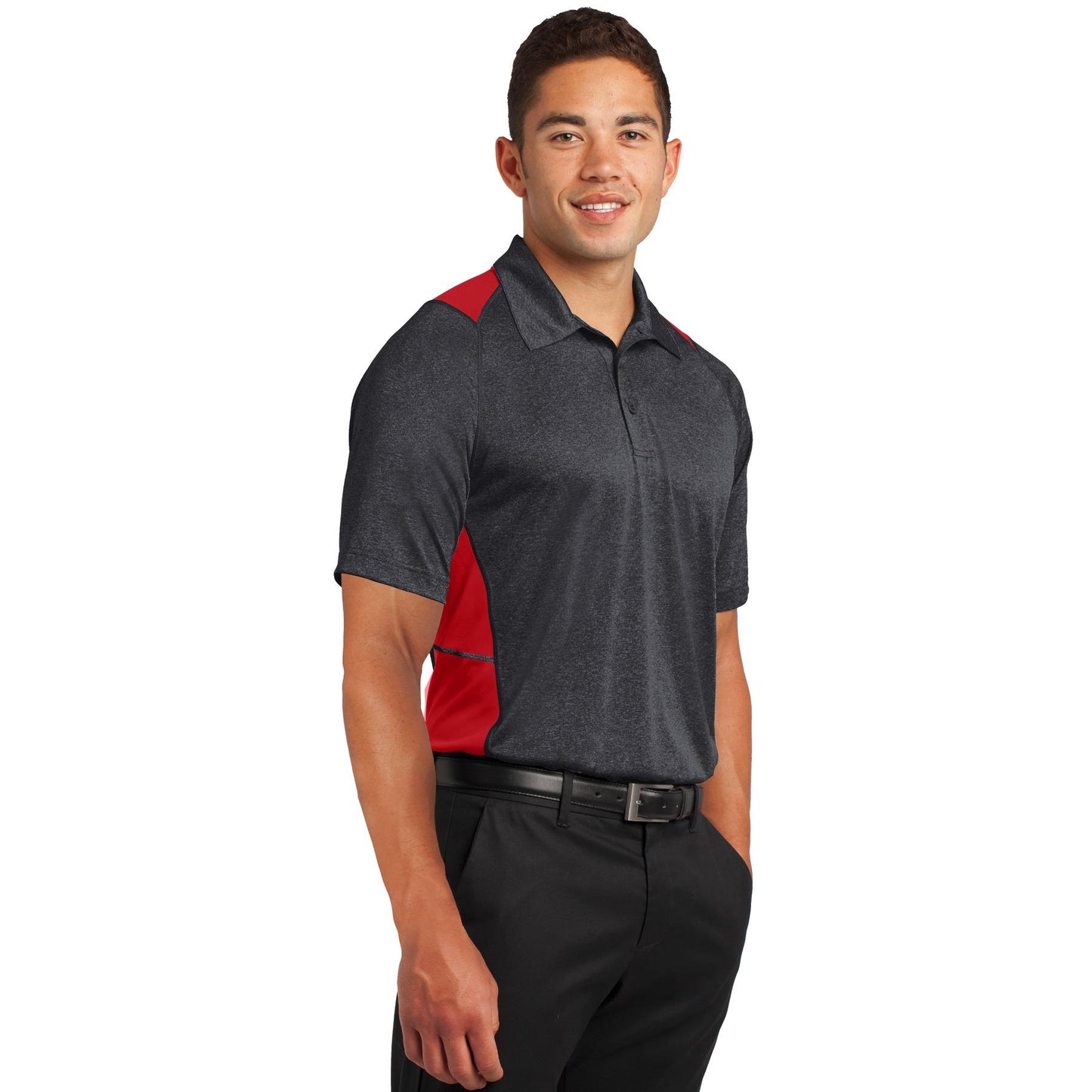 Graphite Heather Polo Shirt - Sport-Tek - Stylish Design