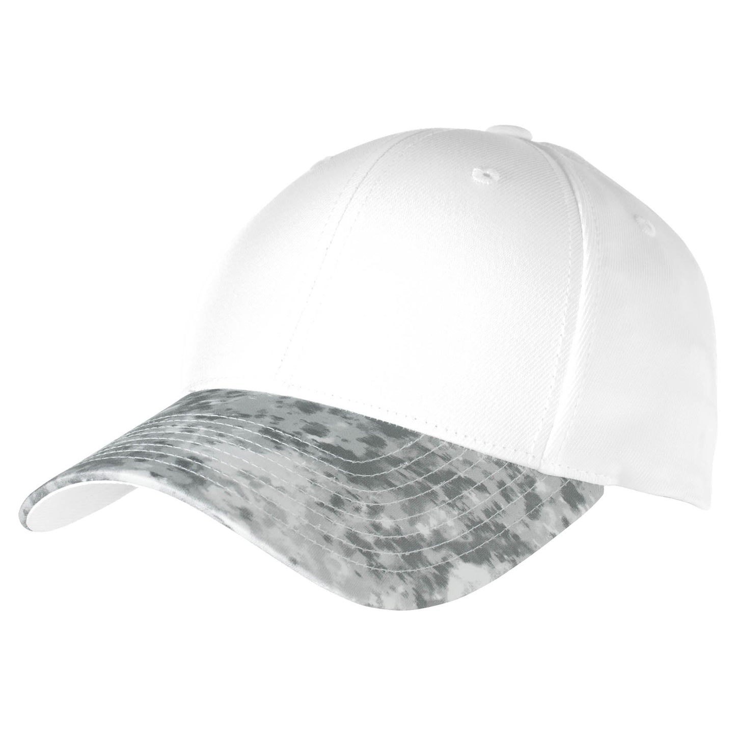Dark Smoke Grey/White Caps - Sport-Tek - Moisture Wicking