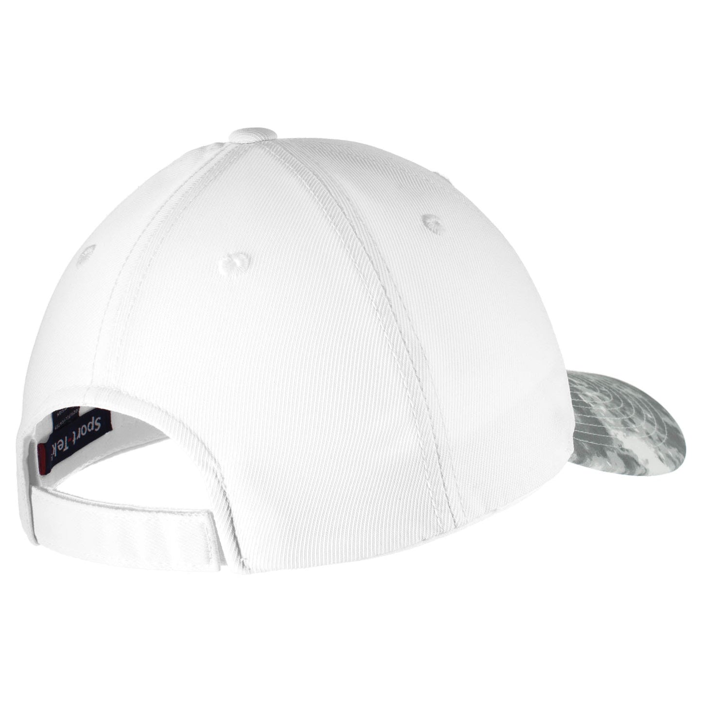 Dark Smoke Grey/White Caps - Sport-Tek - Moisture Wicking