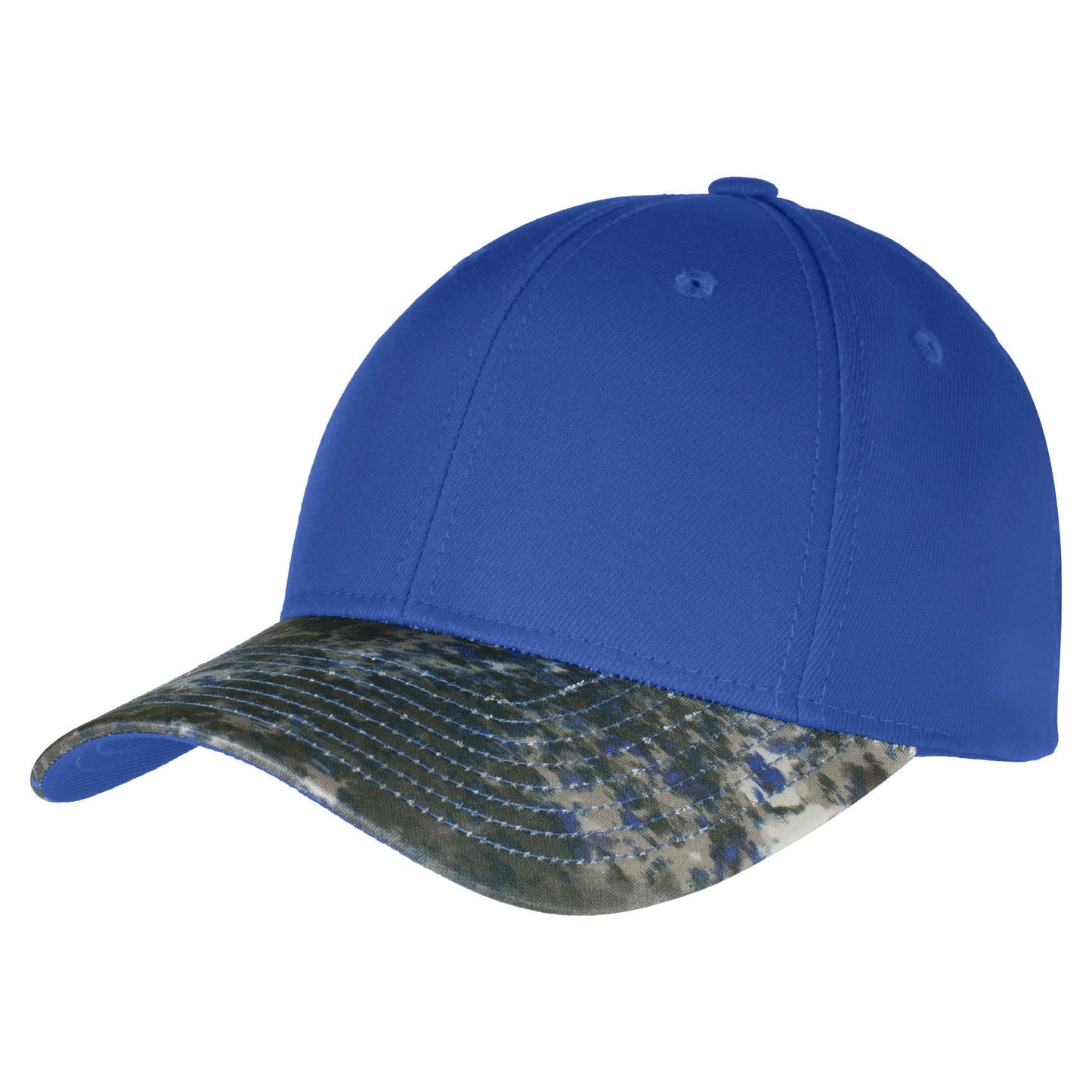 Dark Smoke Grey/White Caps - Sport-Tek - Moisture Wicking