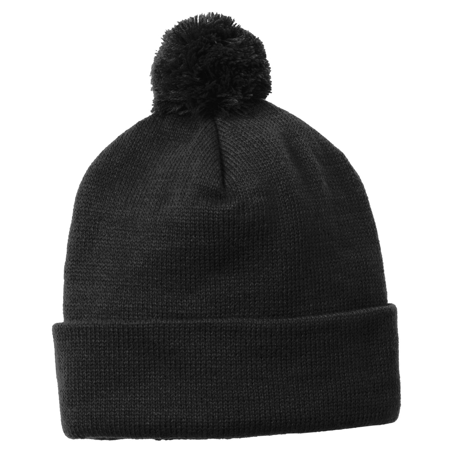 Black Beanies - Sport-Tek - Stylish Acrylic Knit