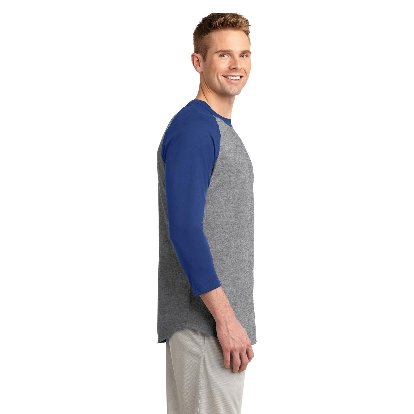 White/Deep Orange Jersey - Sport-Tek - Soft Cotton