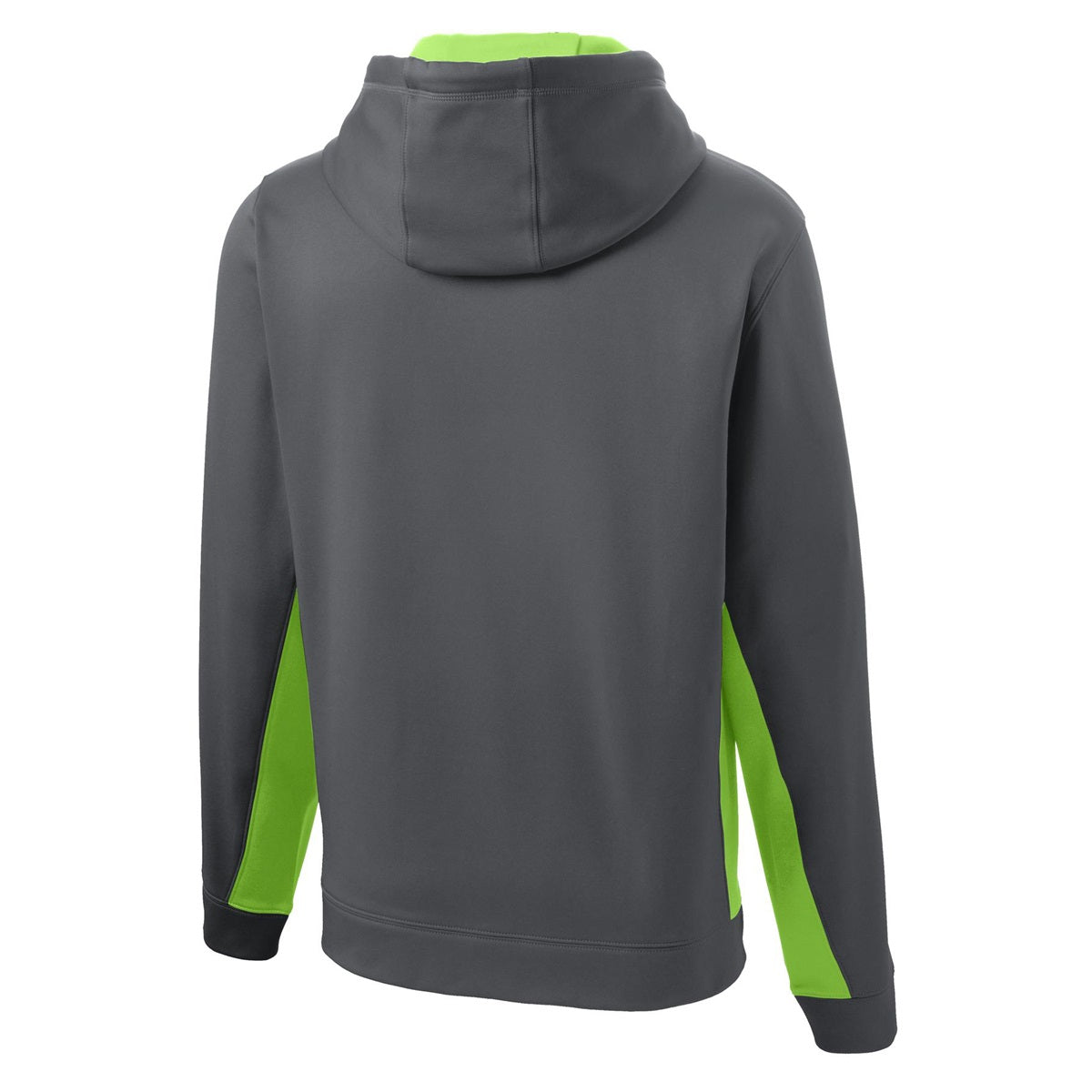 Black/Deep Orange Sweatshirt - Sport-Tek - Moisture-Wicking