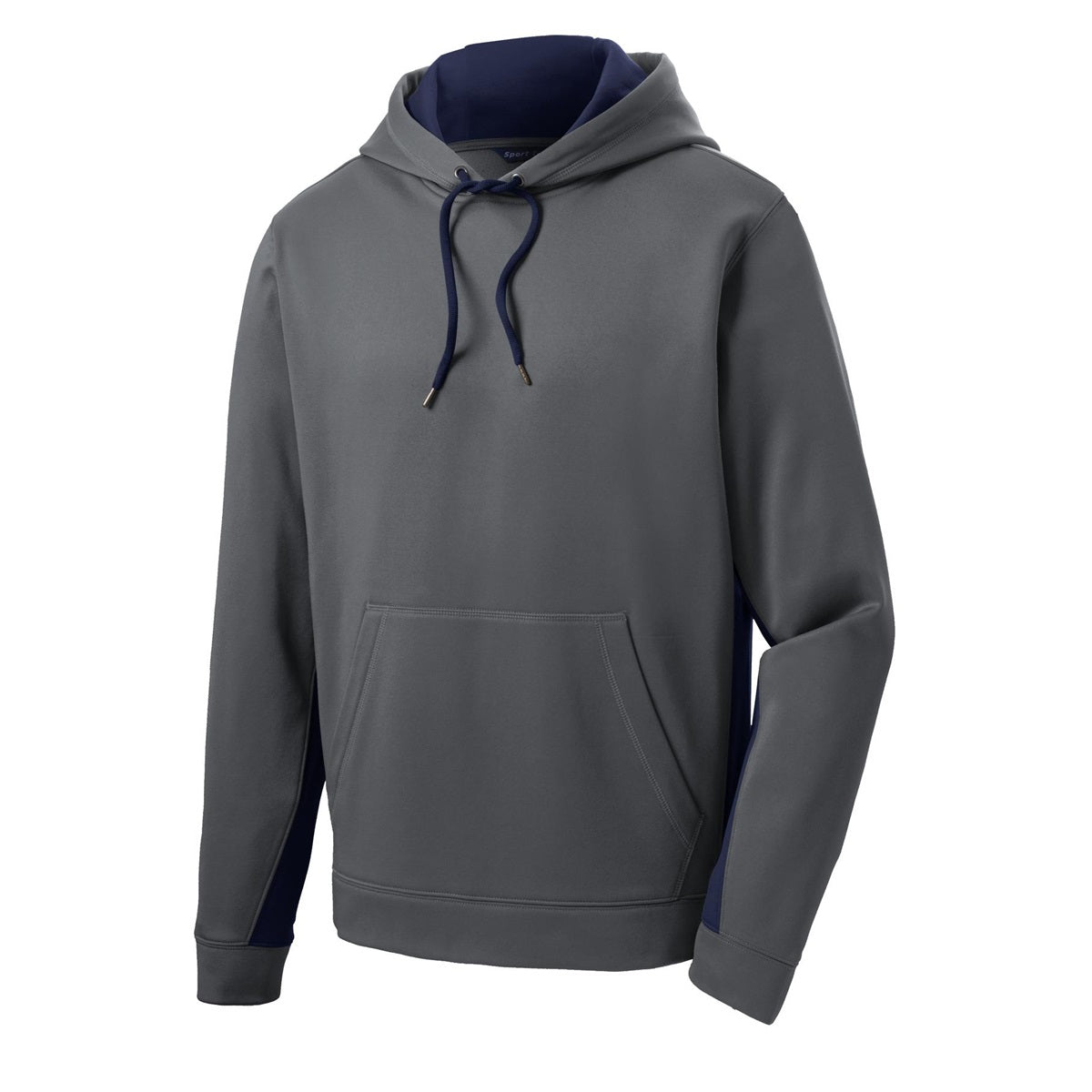 Black/Deep Orange Sweatshirt - Sport-Tek - Moisture-Wicking