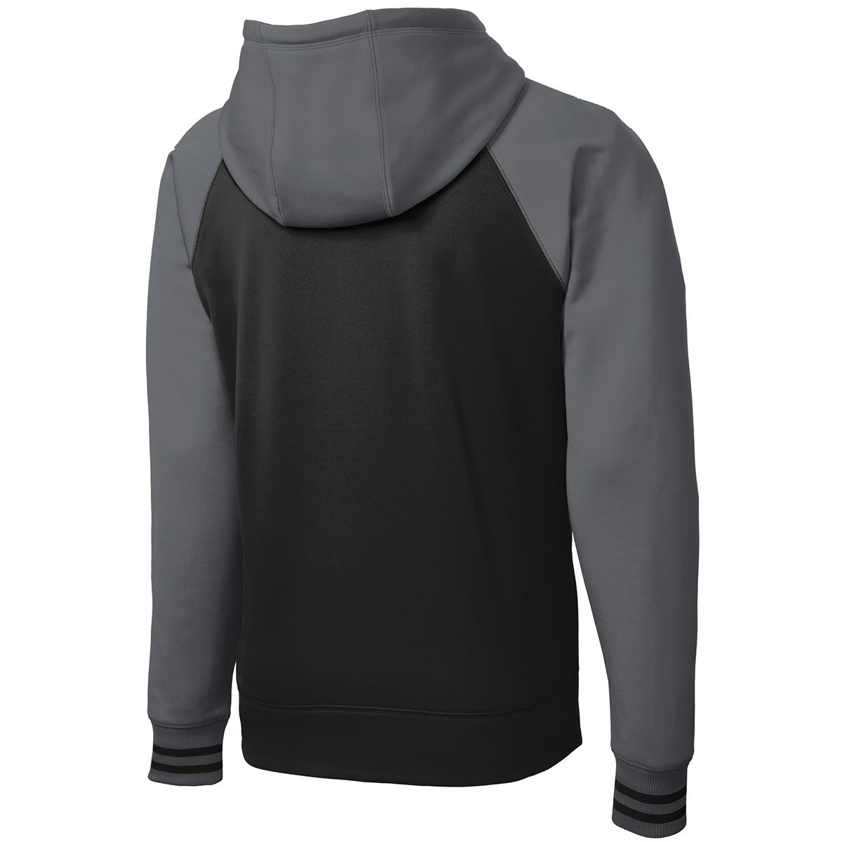 Black/Dark Smoke Grey Sweatshirt - Sport-Tek - Athletic Fit