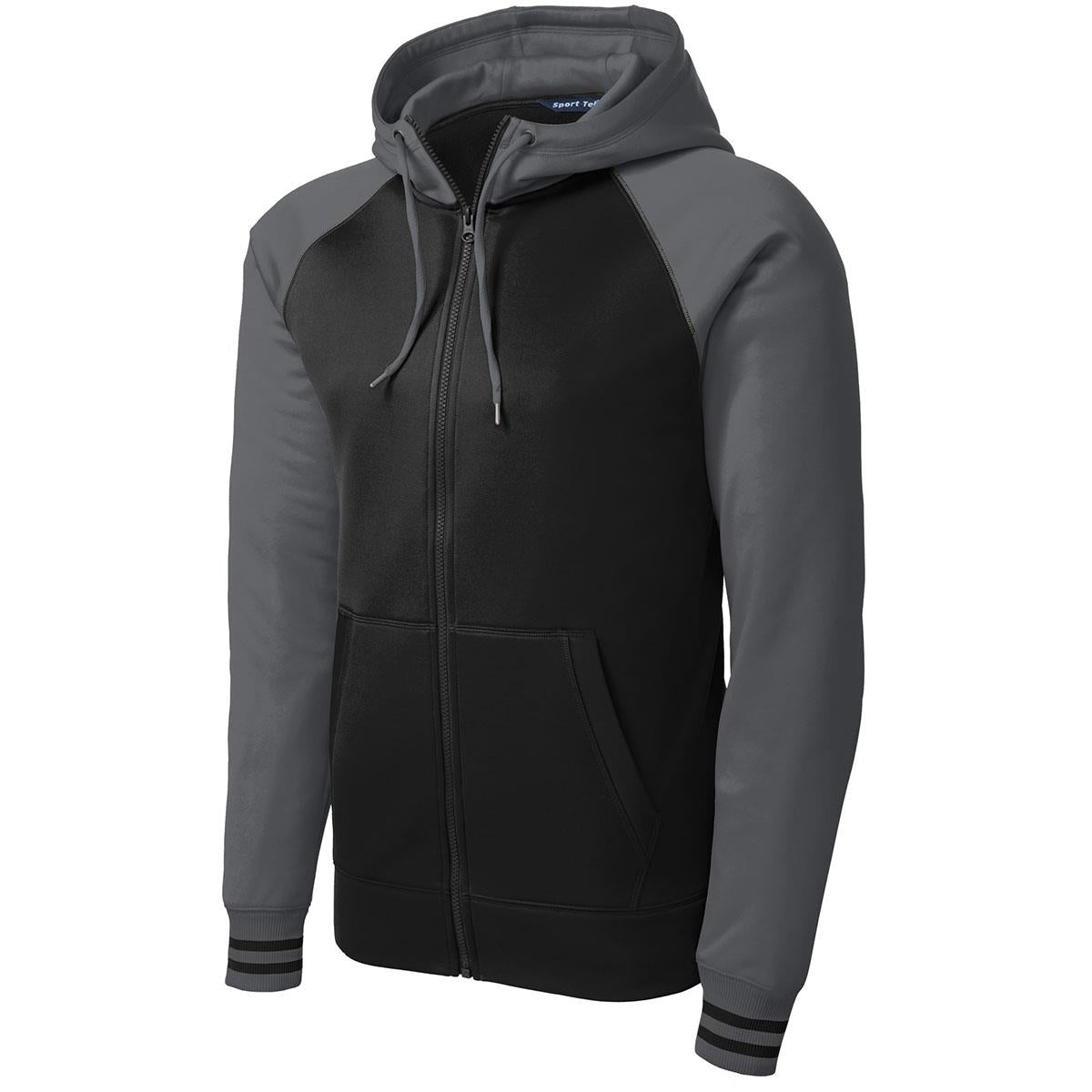 Black/Dark Smoke Grey Sweatshirt - Sport-Tek - Athletic Fit