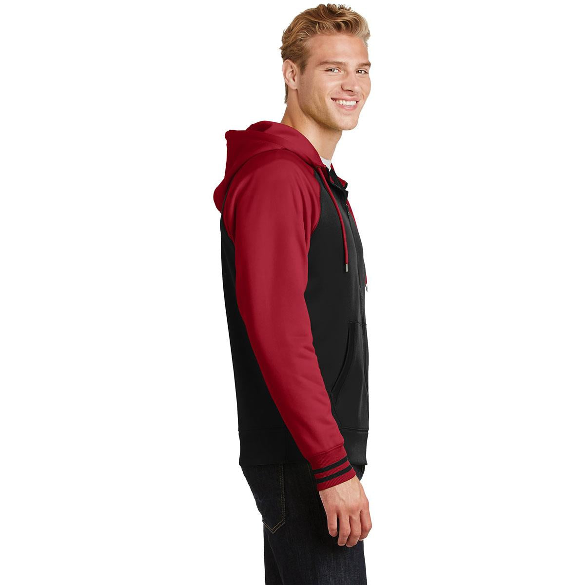 Black/Dark Smoke Grey Sweatshirt - Sport-Tek - Athletic Fit