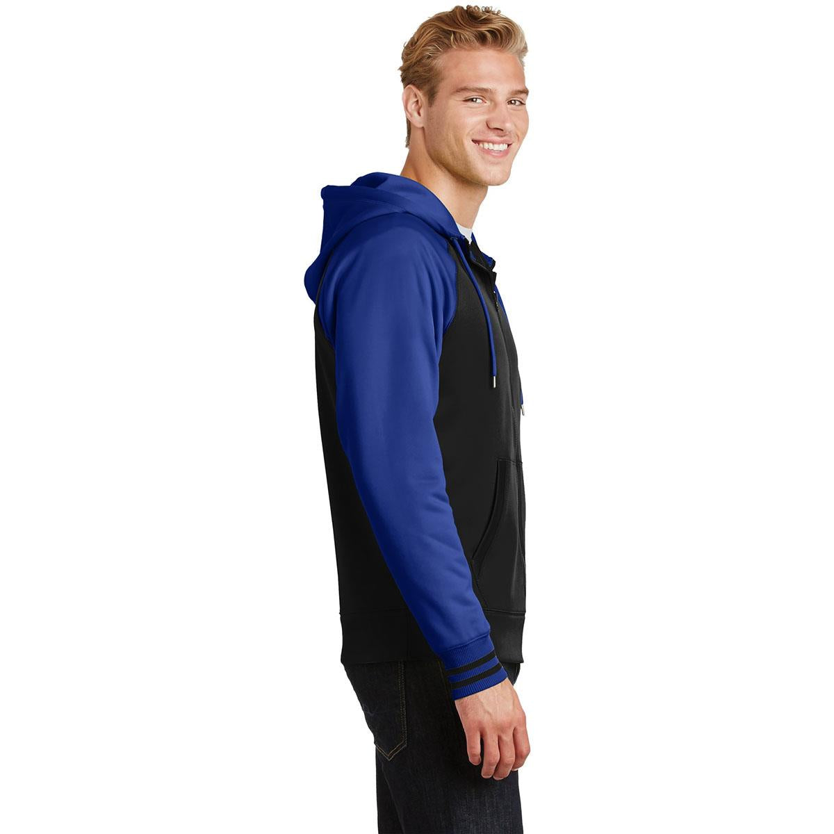 Black/Dark Smoke Grey Sweatshirt - Sport-Tek - Athletic Fit