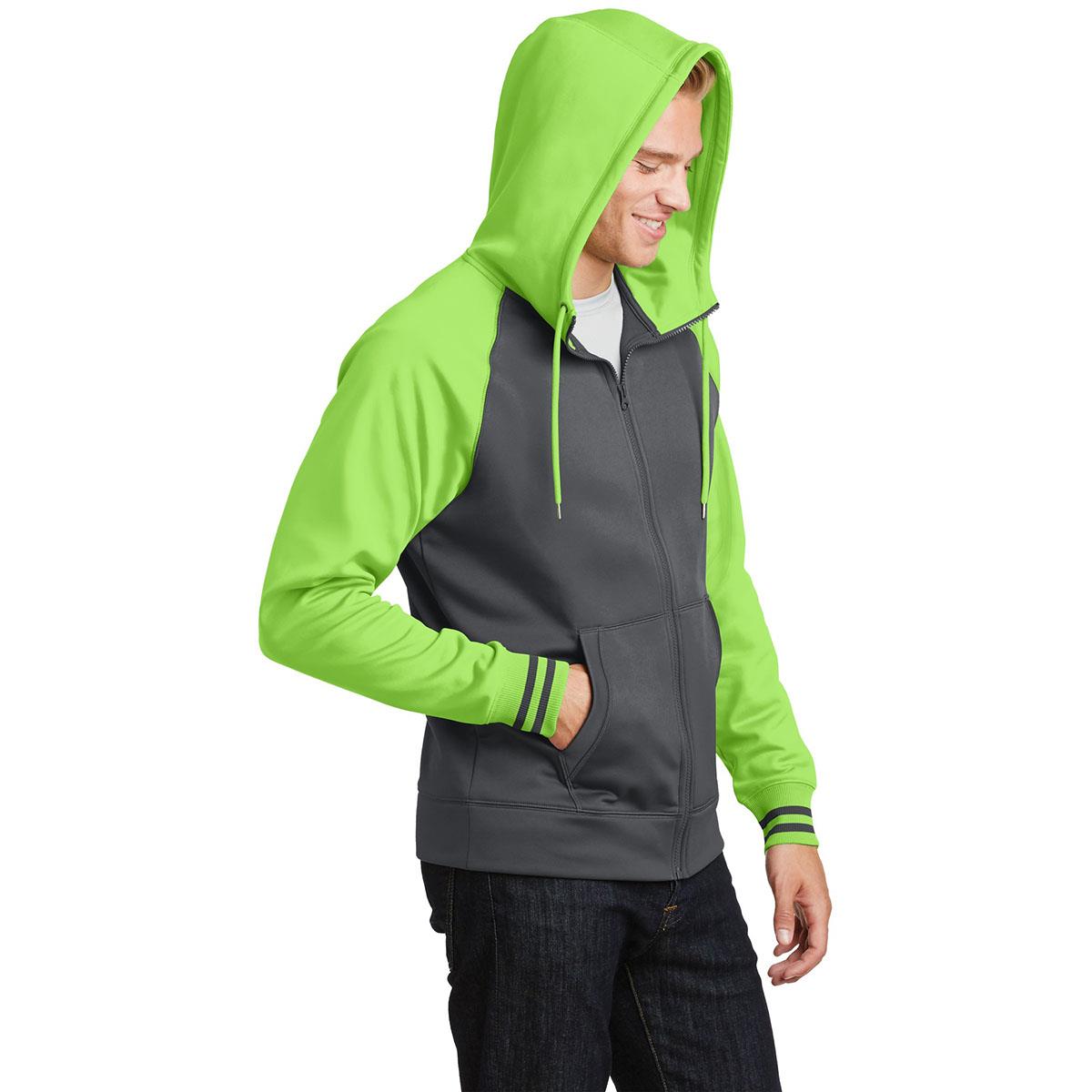 Black/Dark Smoke Grey Sweatshirt - Sport-Tek - Athletic Fit