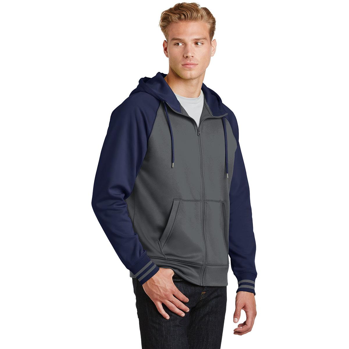 Black/Dark Smoke Grey Sweatshirt - Sport-Tek - Athletic Fit