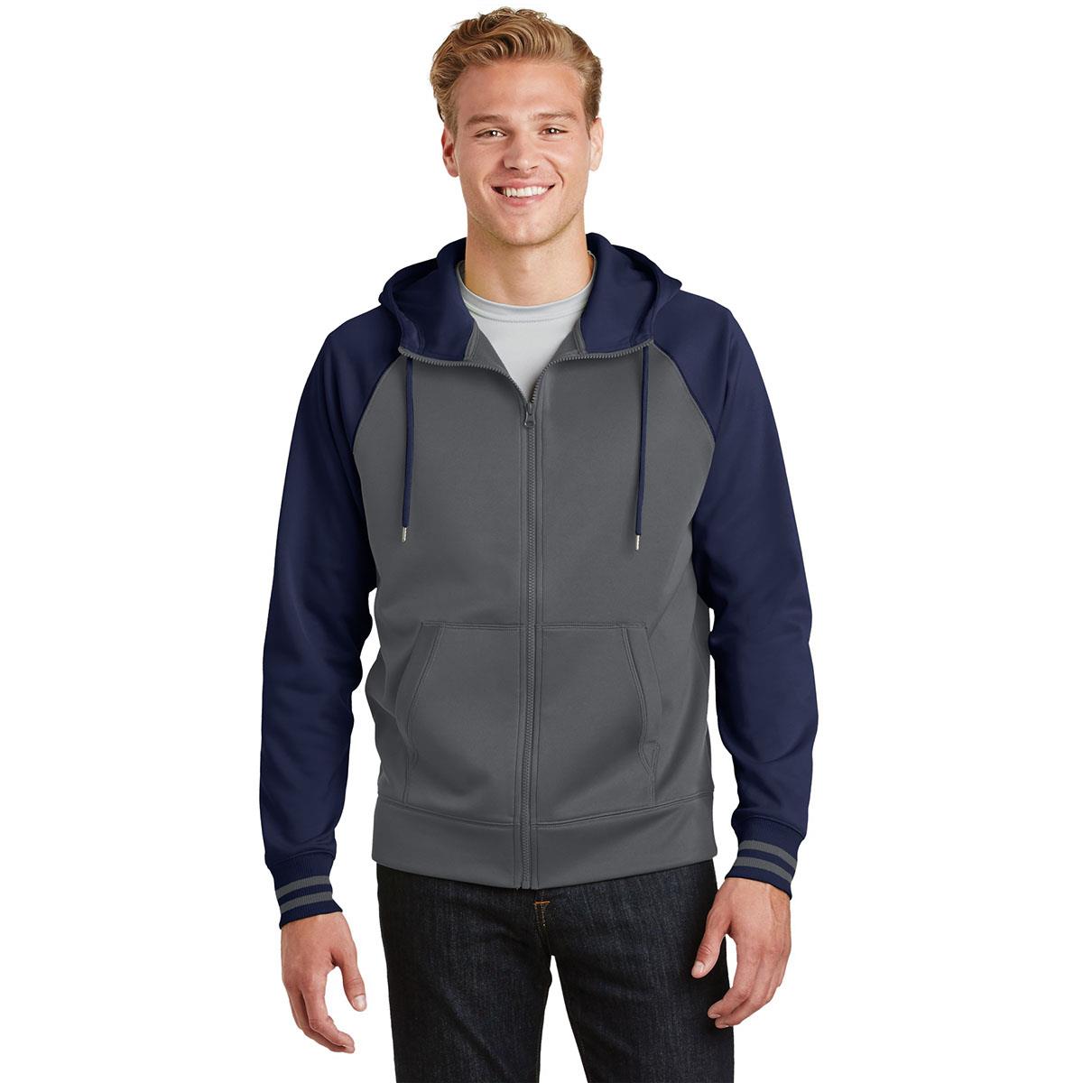 Black/Dark Smoke Grey Sweatshirt - Sport-Tek - Athletic Fit