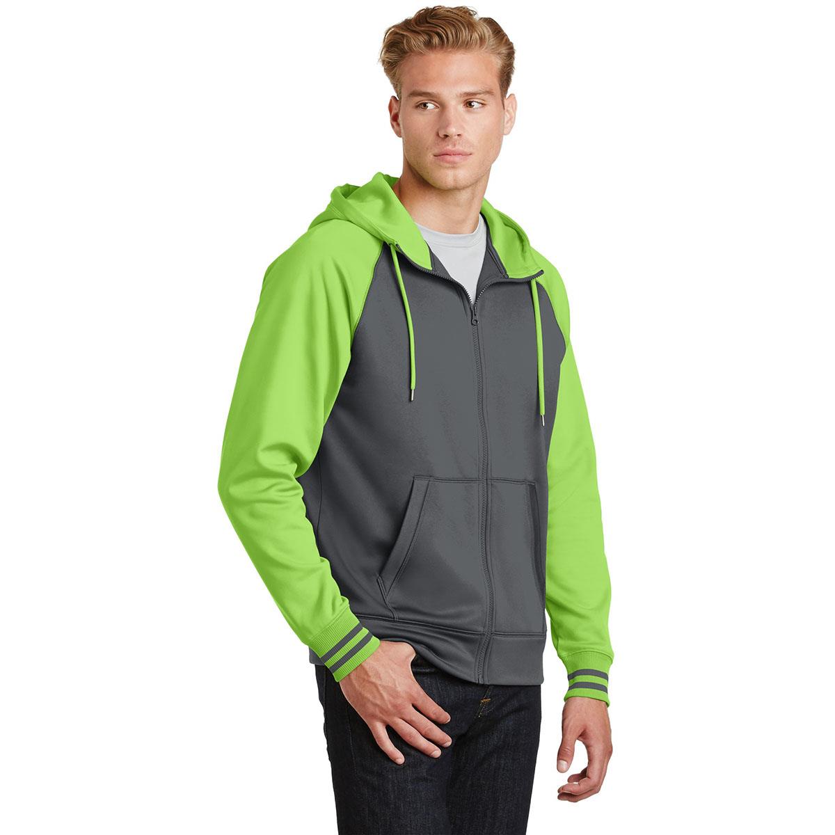 Black/Dark Smoke Grey Sweatshirt - Sport-Tek - Athletic Fit
