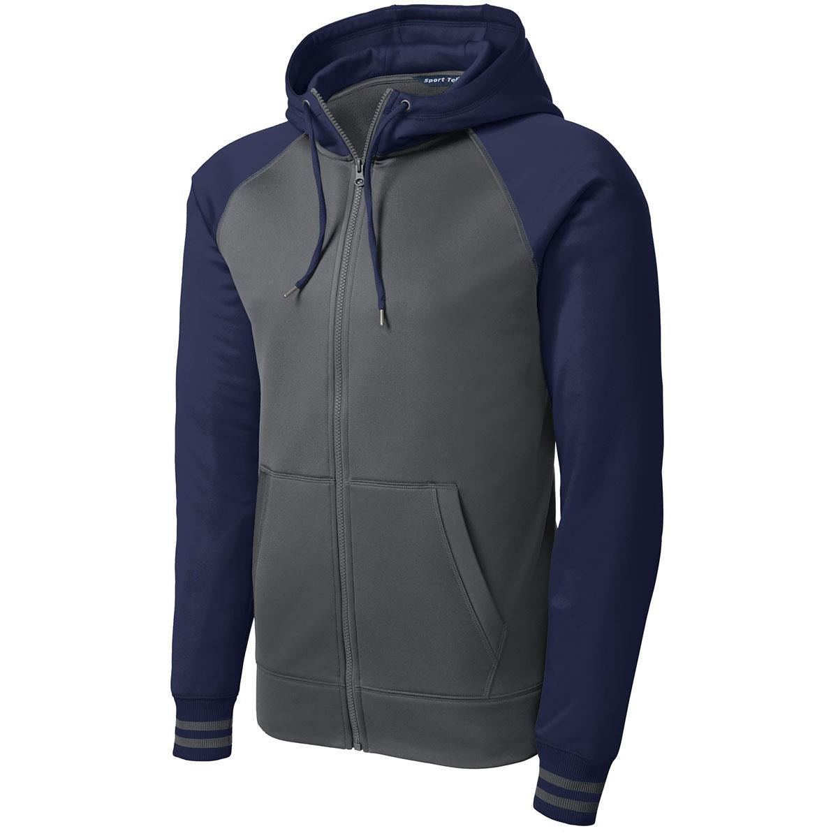 Black/Dark Smoke Grey Sweatshirt - Sport-Tek - Athletic Fit