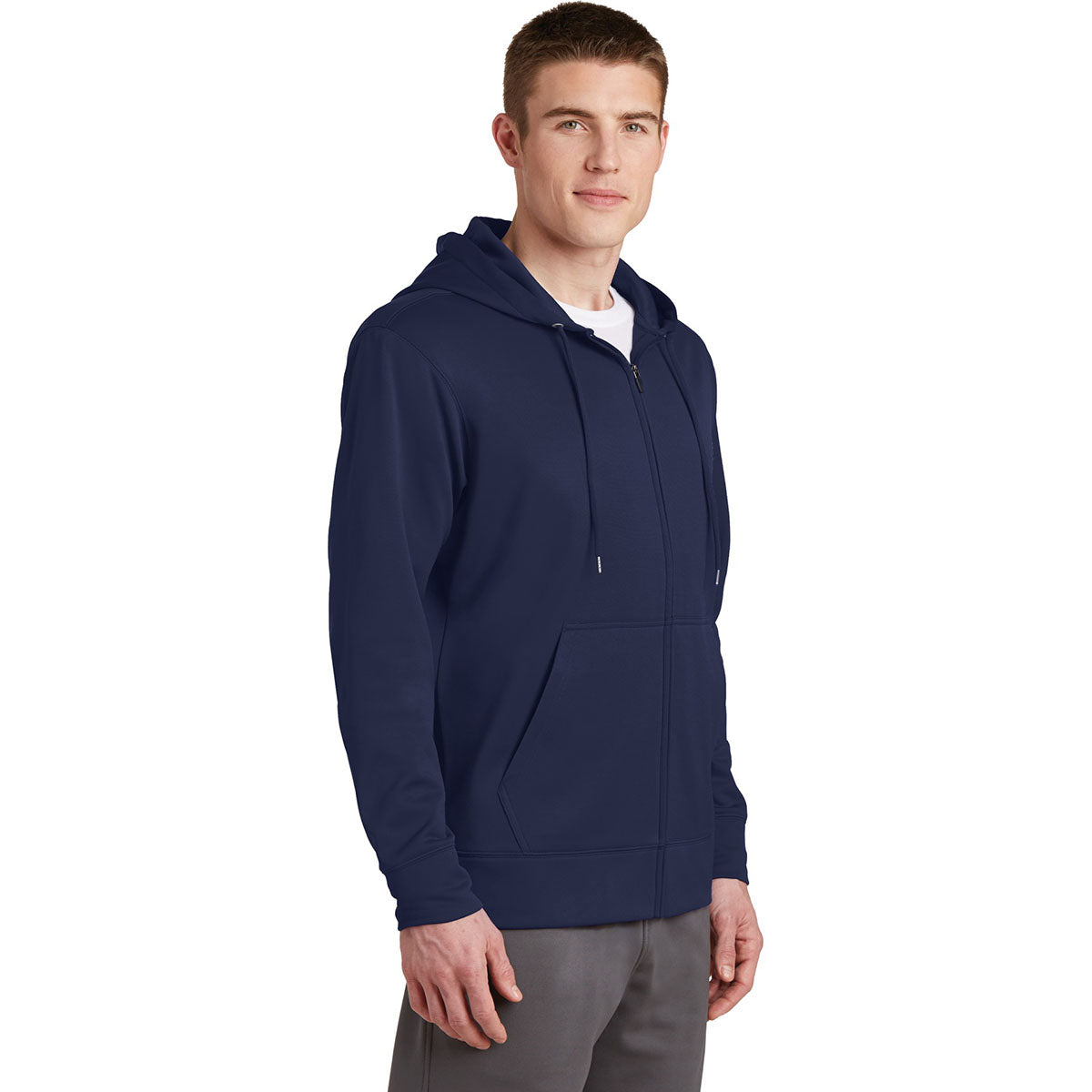 Black Jackets - Sport-Tek - Fleece Full-Zip Hooded - Comfortable Wear