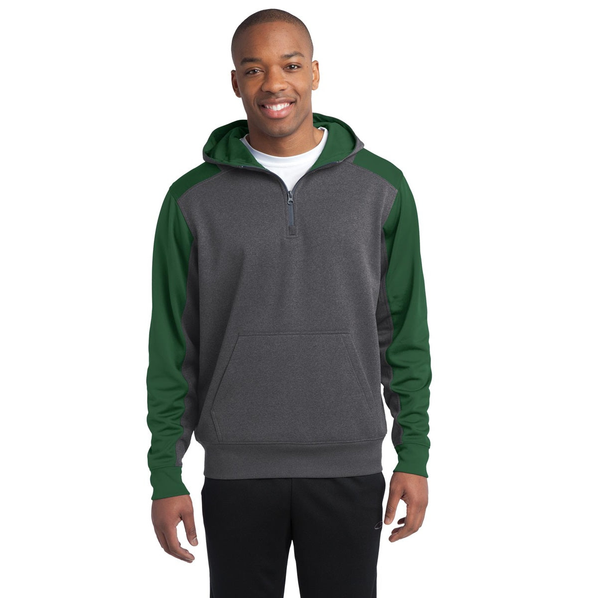 Graphite Heather Sweatshirt - Sport-Tek - Athletic Fit