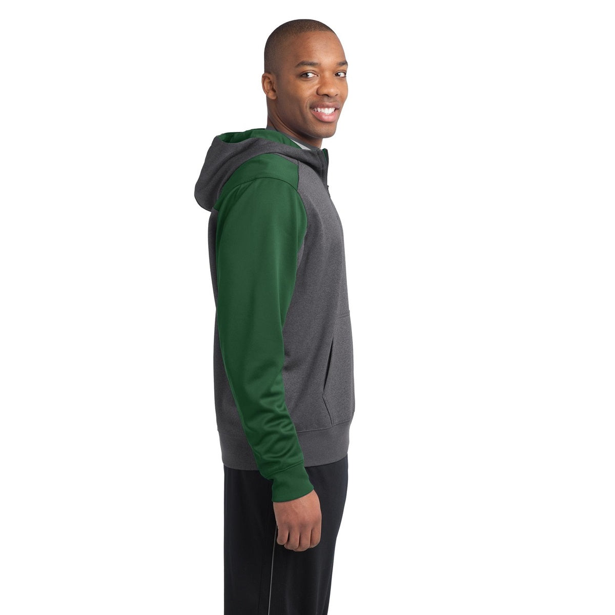 Graphite Heather Sweatshirt - Sport-Tek - Athletic Fit