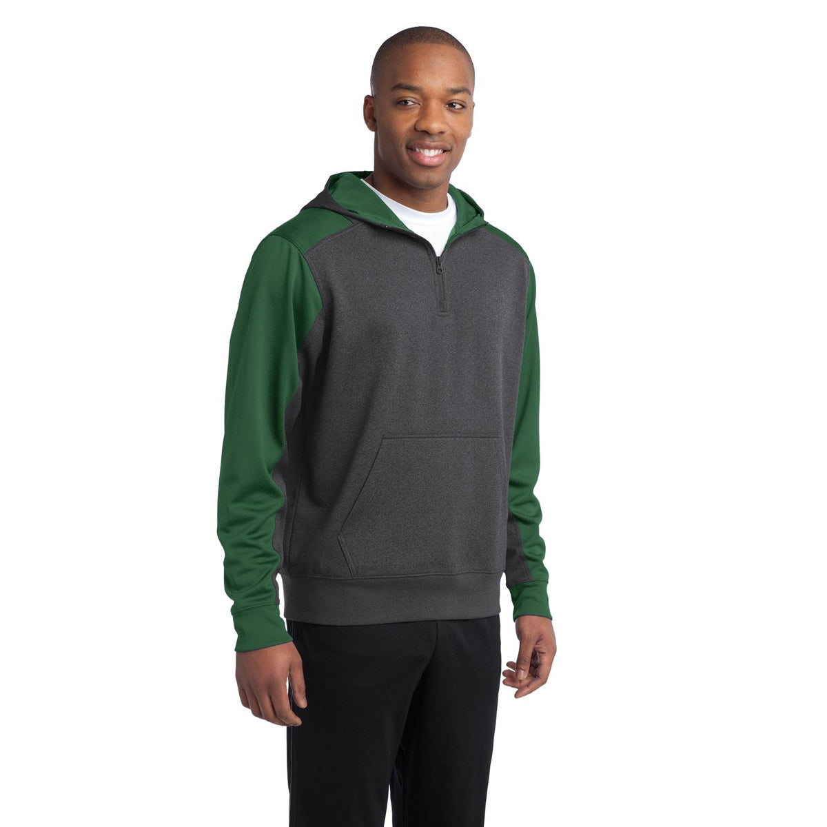 Graphite Heather Sweatshirt - Sport-Tek - Athletic Fit
