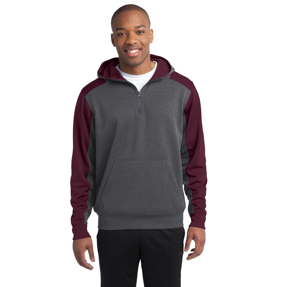 Graphite Heather Sweatshirt - Sport-Tek - Athletic Fit