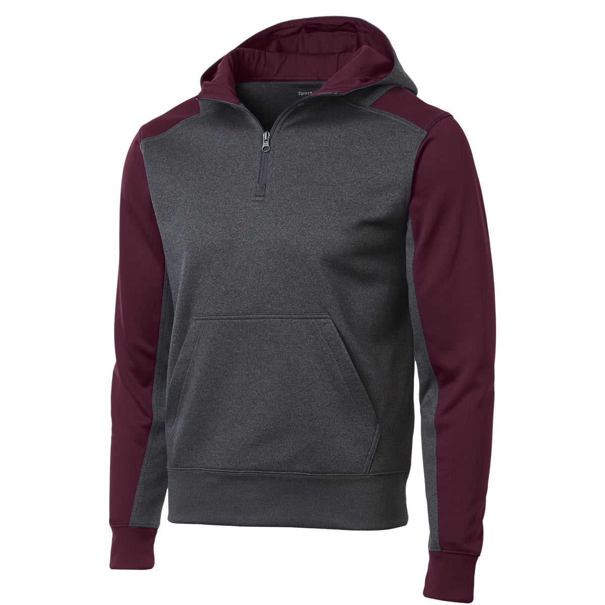 Graphite Heather Sweatshirt - Sport-Tek - Athletic Fit