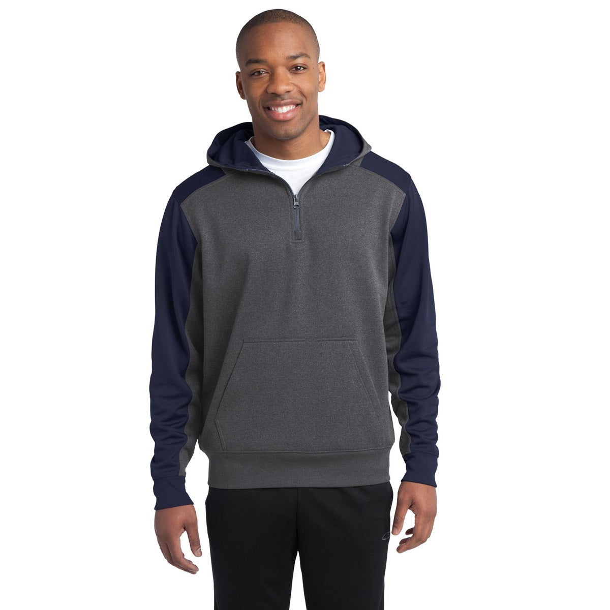 Graphite Heather Sweatshirt - Sport-Tek - Athletic Fit