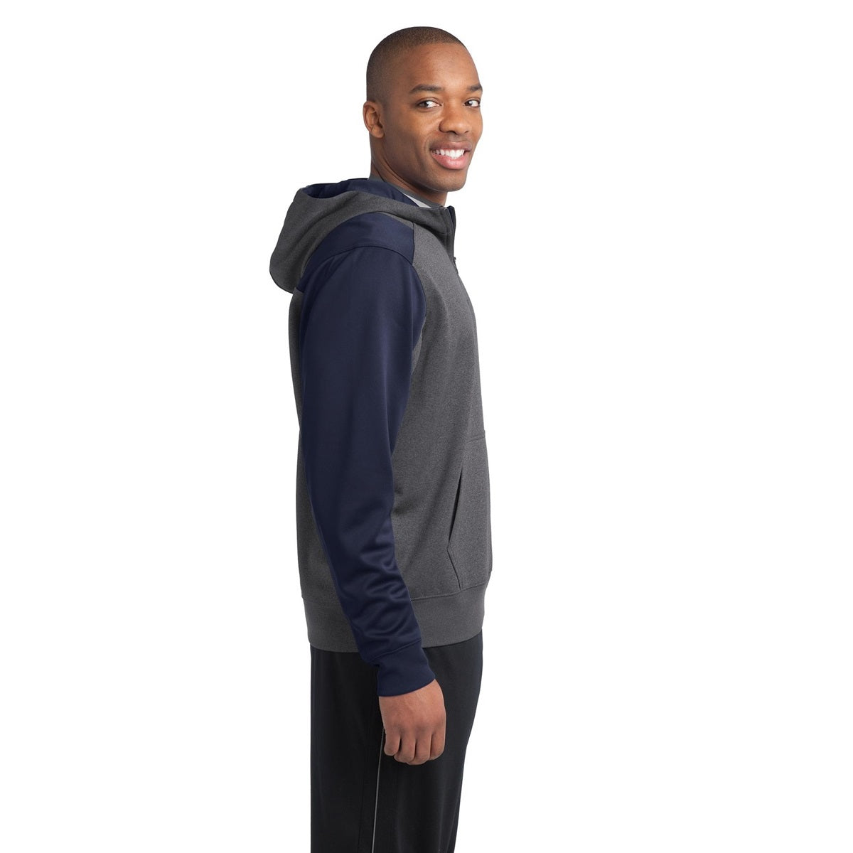 Graphite Heather Sweatshirt - Sport-Tek - Athletic Fit