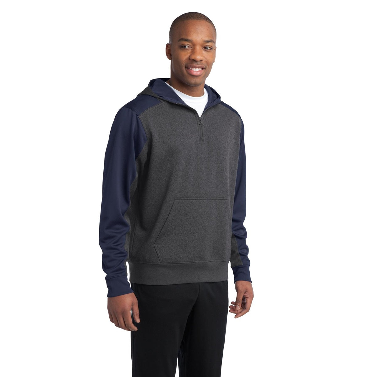 Graphite Heather Sweatshirt - Sport-Tek - Athletic Fit