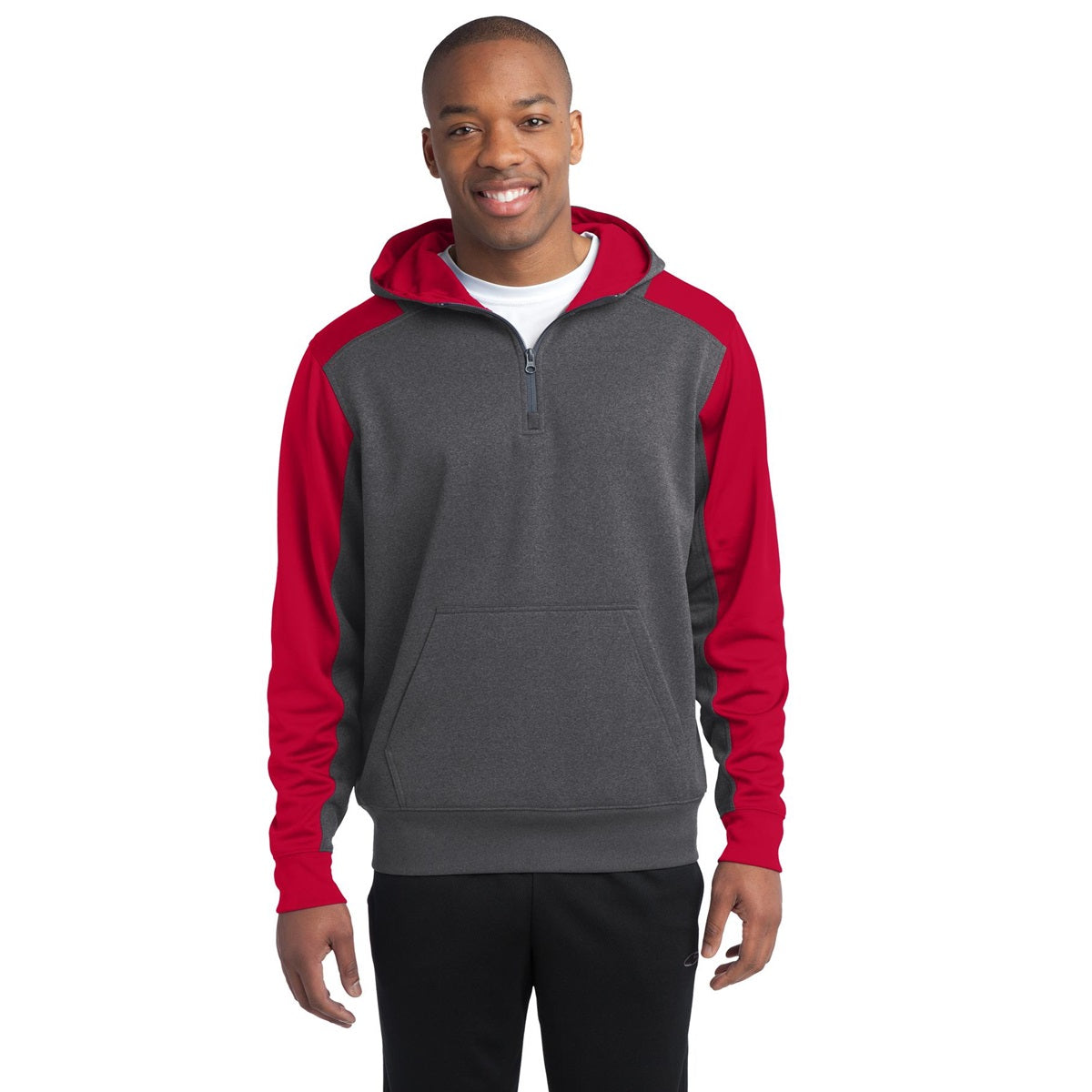 Graphite Heather Sweatshirt - Sport-Tek - Athletic Fit