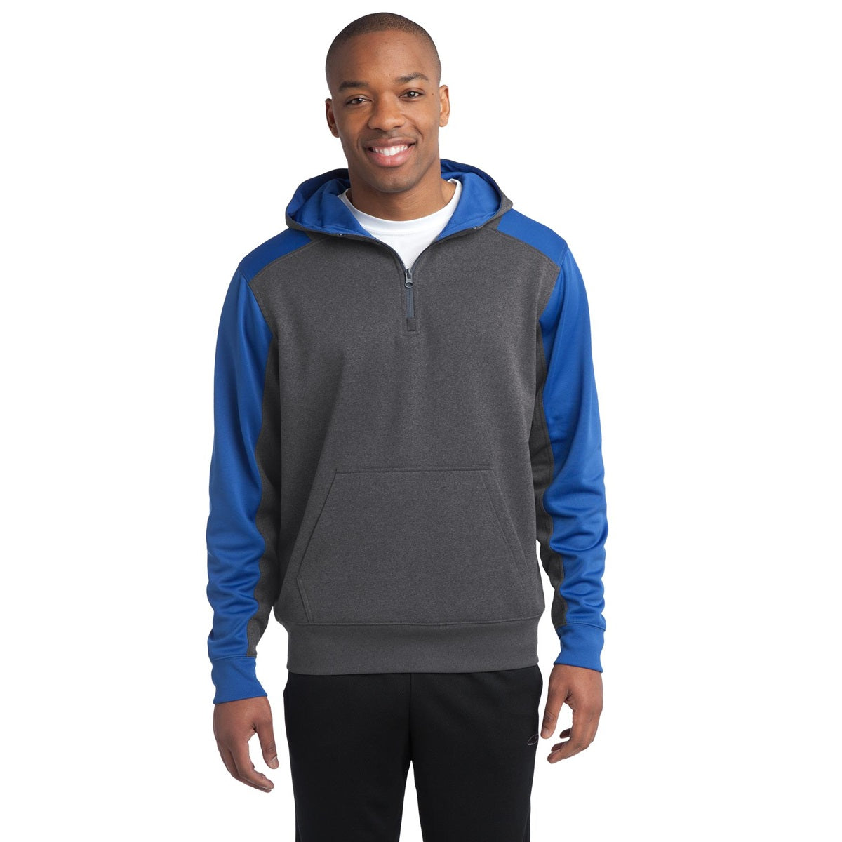Graphite Heather Sweatshirt - Sport-Tek - Athletic Fit
