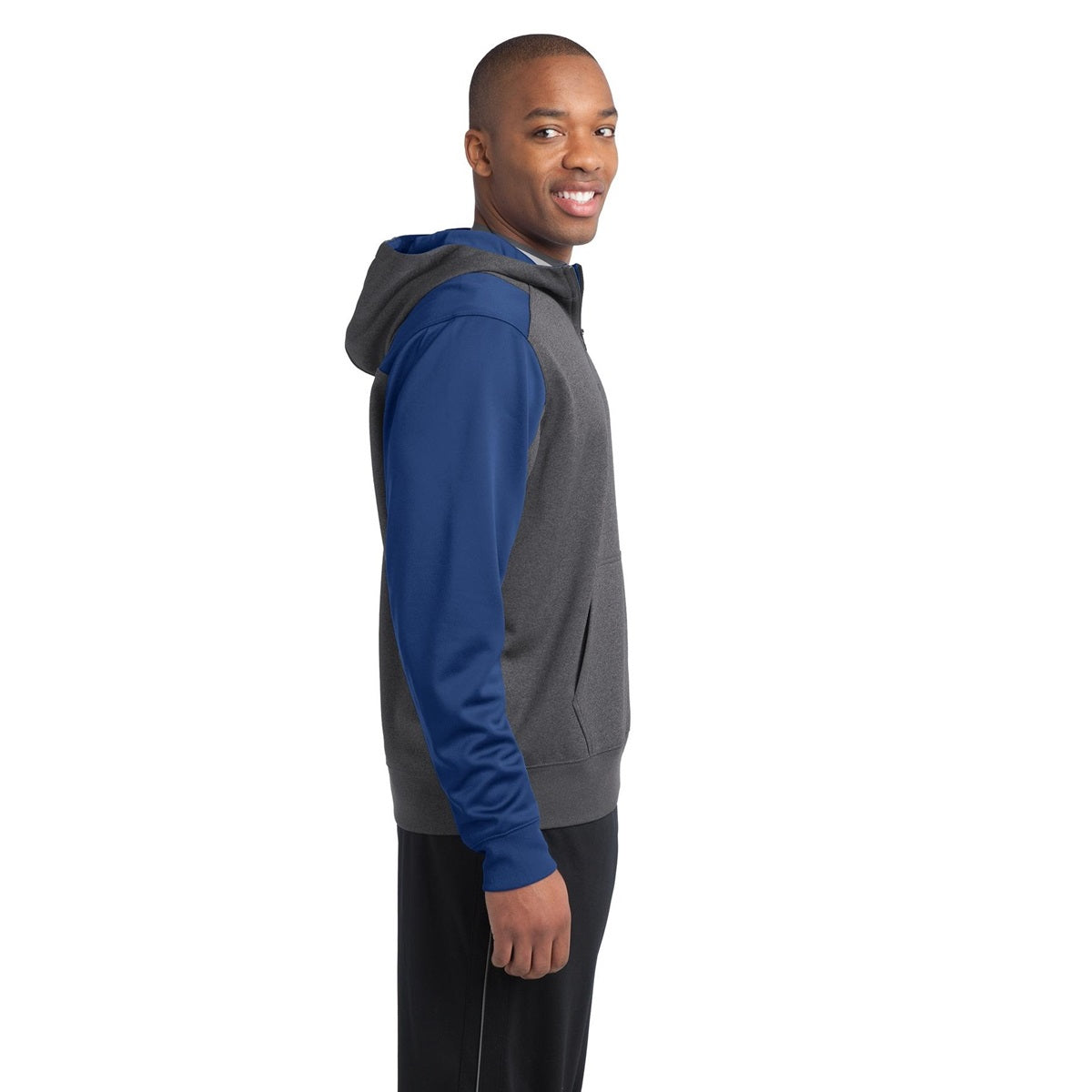 Graphite Heather Sweatshirt - Sport-Tek - Athletic Fit