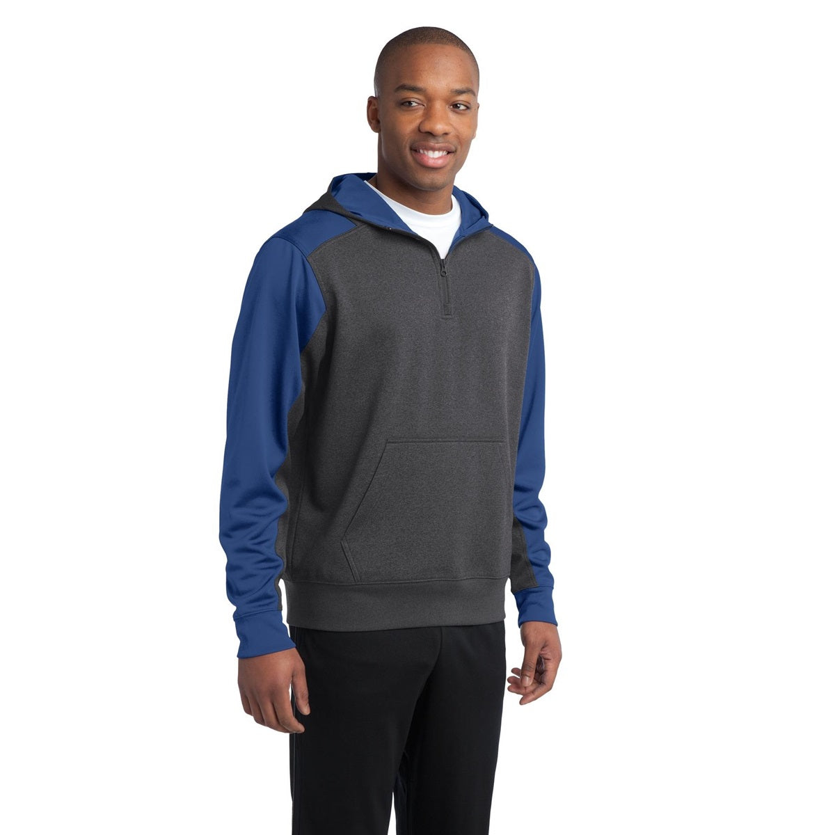 Graphite Heather Sweatshirt - Sport-Tek - Athletic Fit