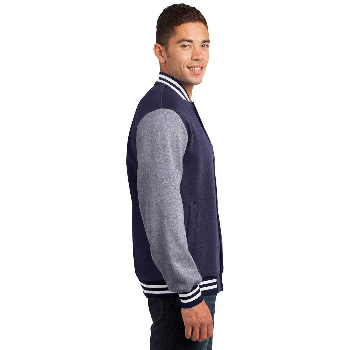 Black Vintage Heather Jacket - Sport-Tek - Cozy Fleece