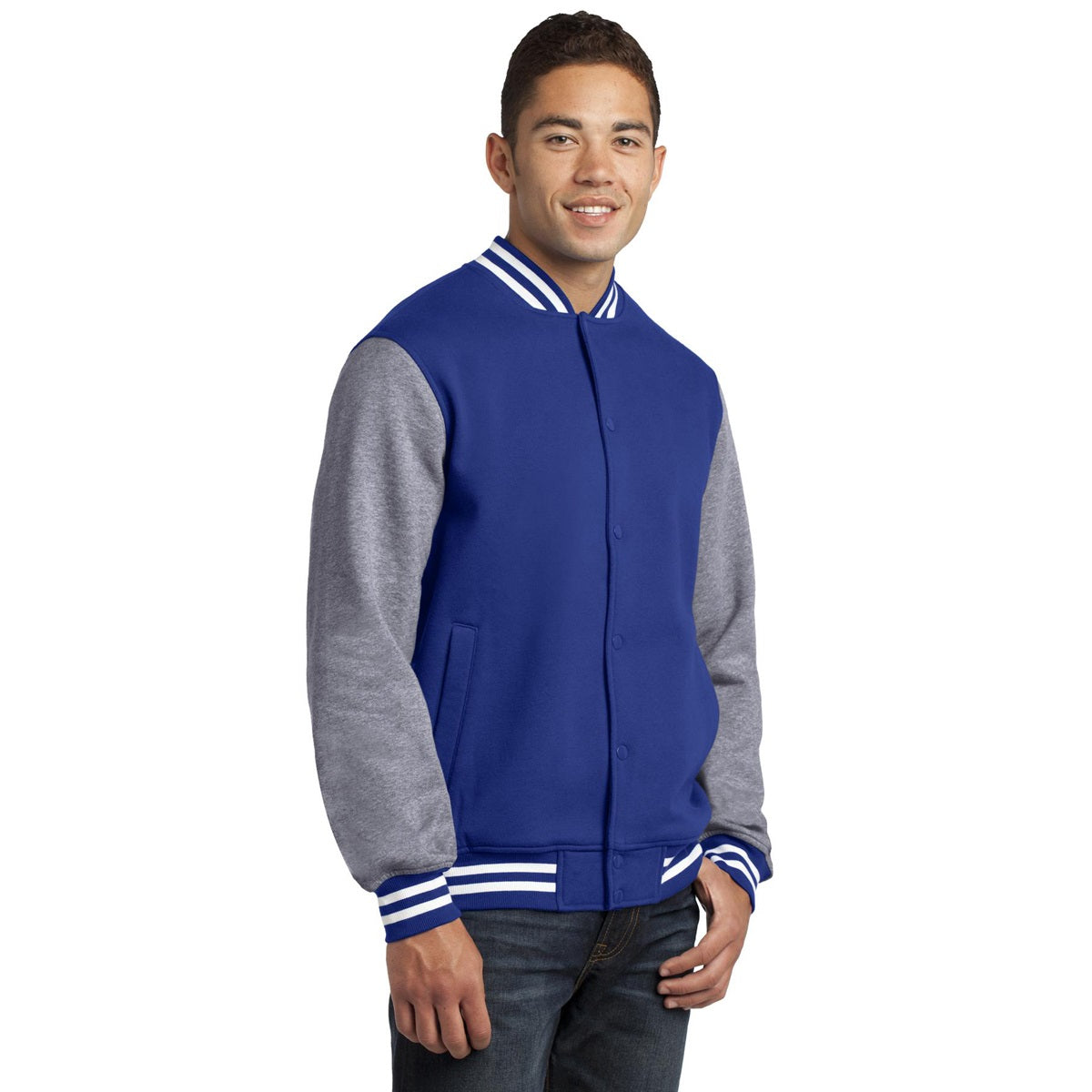 Black Vintage Heather Jacket - Sport-Tek - Cozy Fleece
