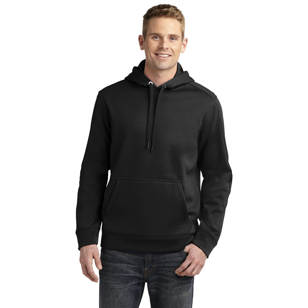 Black Sweatshirts - Sport-Tek - Water Resistant Fleece