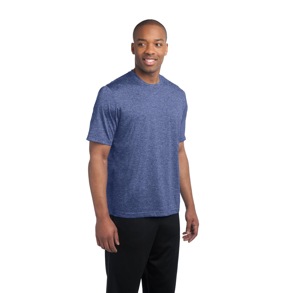 Blue Wake Heather T-Shirt - Sport-Tek - Soft Fabric