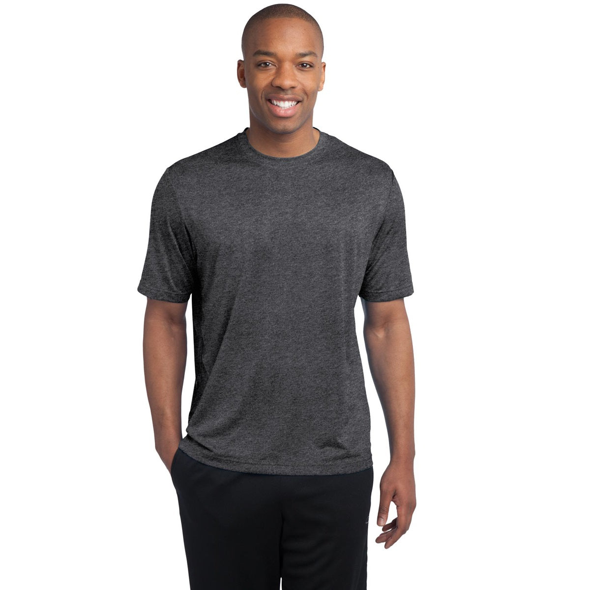 Blue Wake Heather T-Shirt - Sport-Tek - Moisture-Wicking - Comfortable Fit