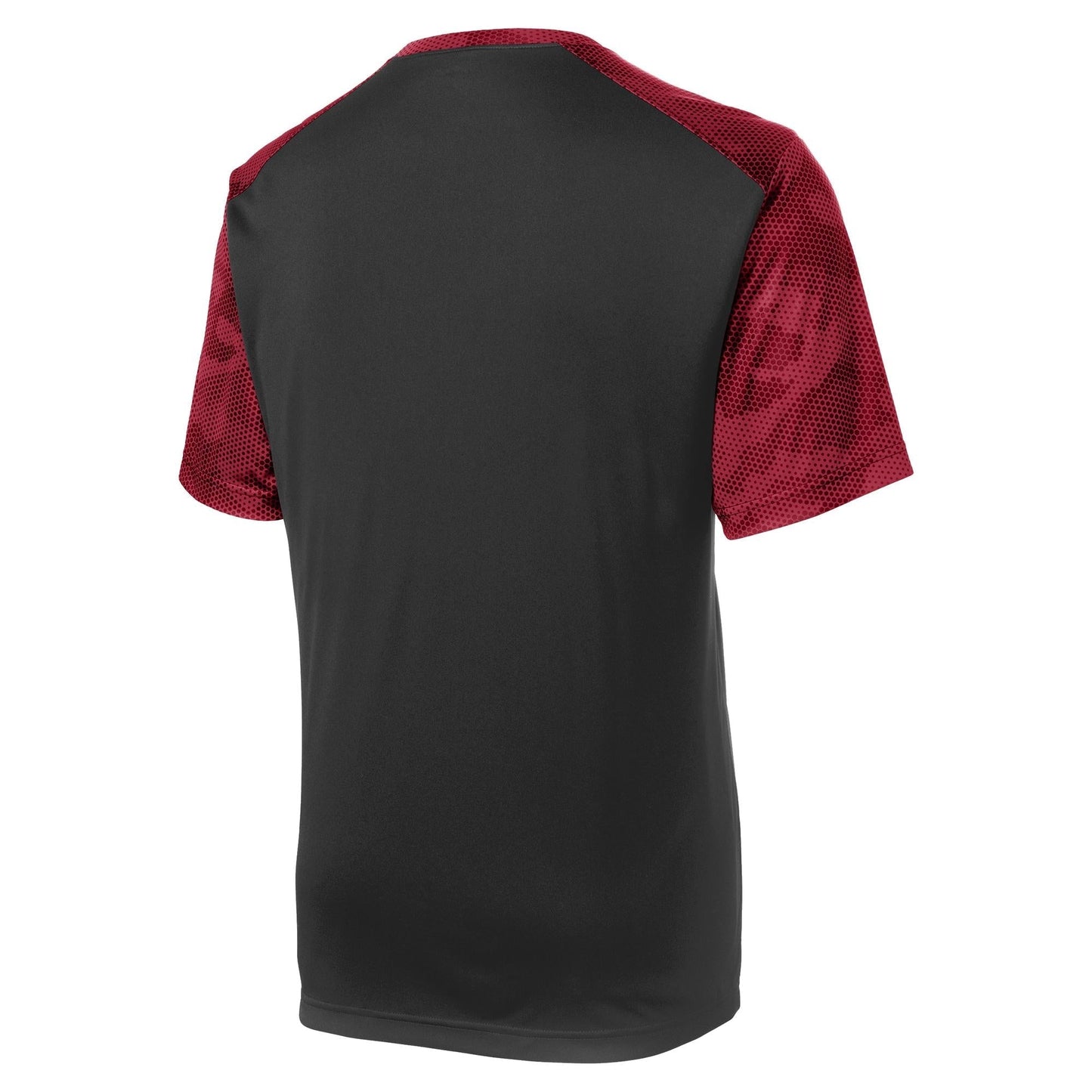 Black/Deep Red T-Shirt - Sport-Tek - Moisture-Wicking