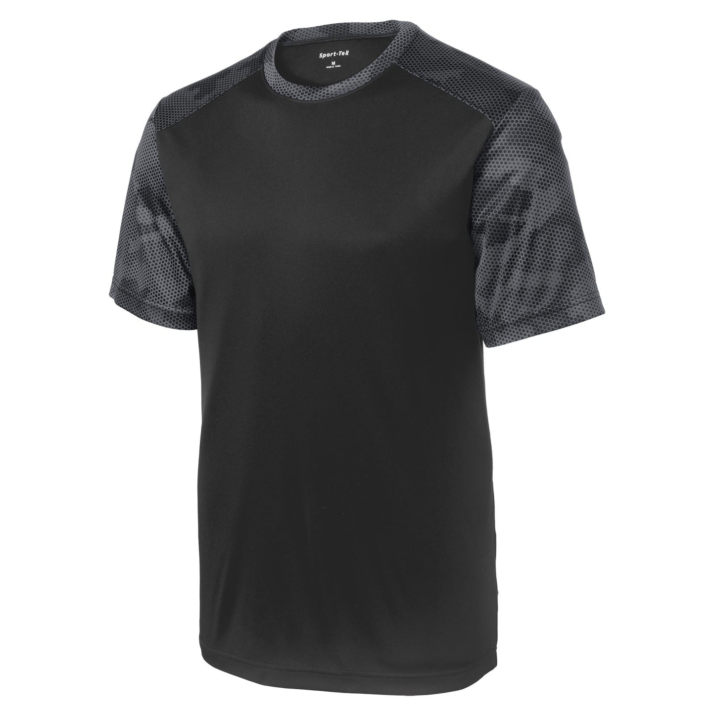 Black/Deep Red T-Shirt - Sport-Tek - Moisture-Wicking