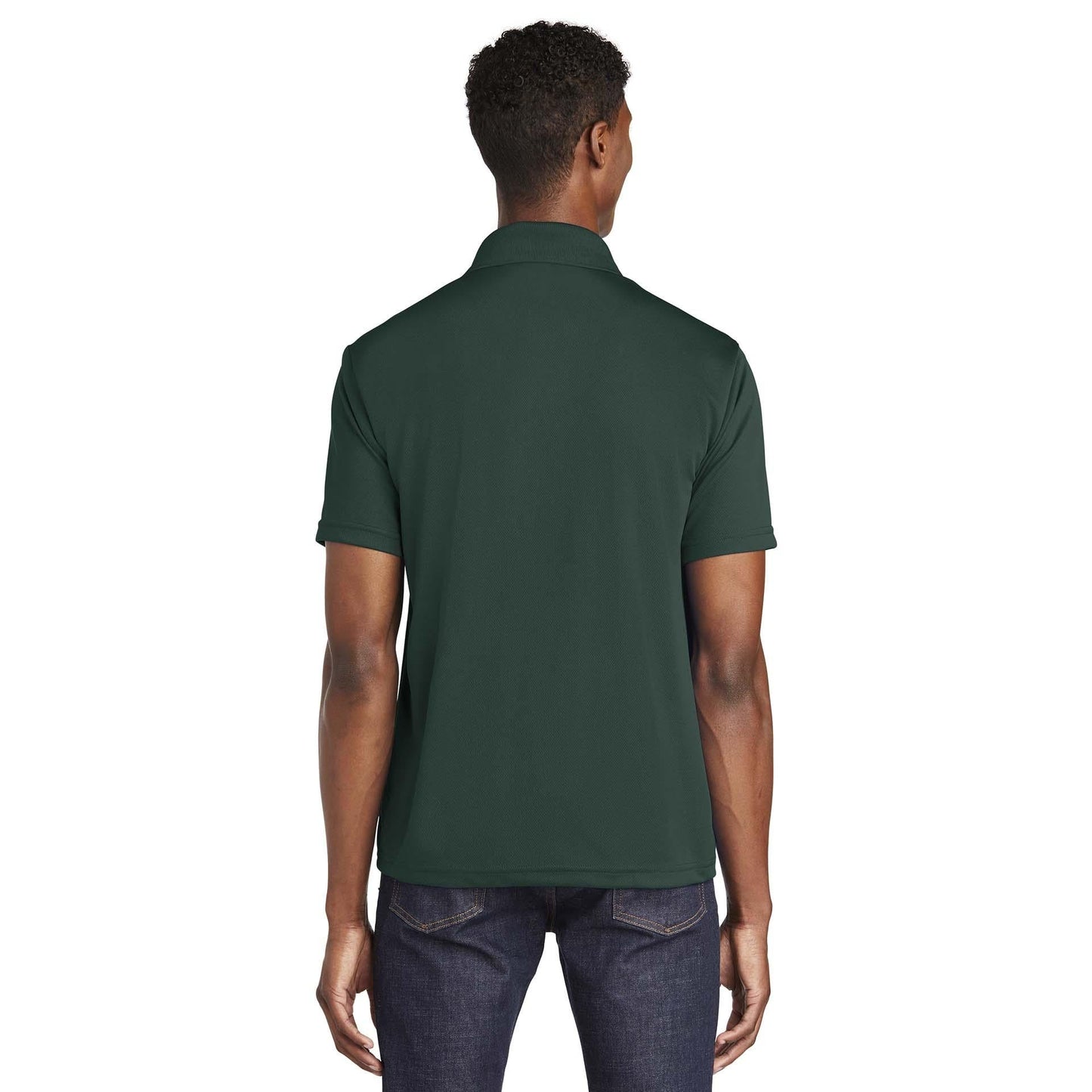 Black Polo Shirt - Sport-Tek - Mesh Fabric - Quality Fit