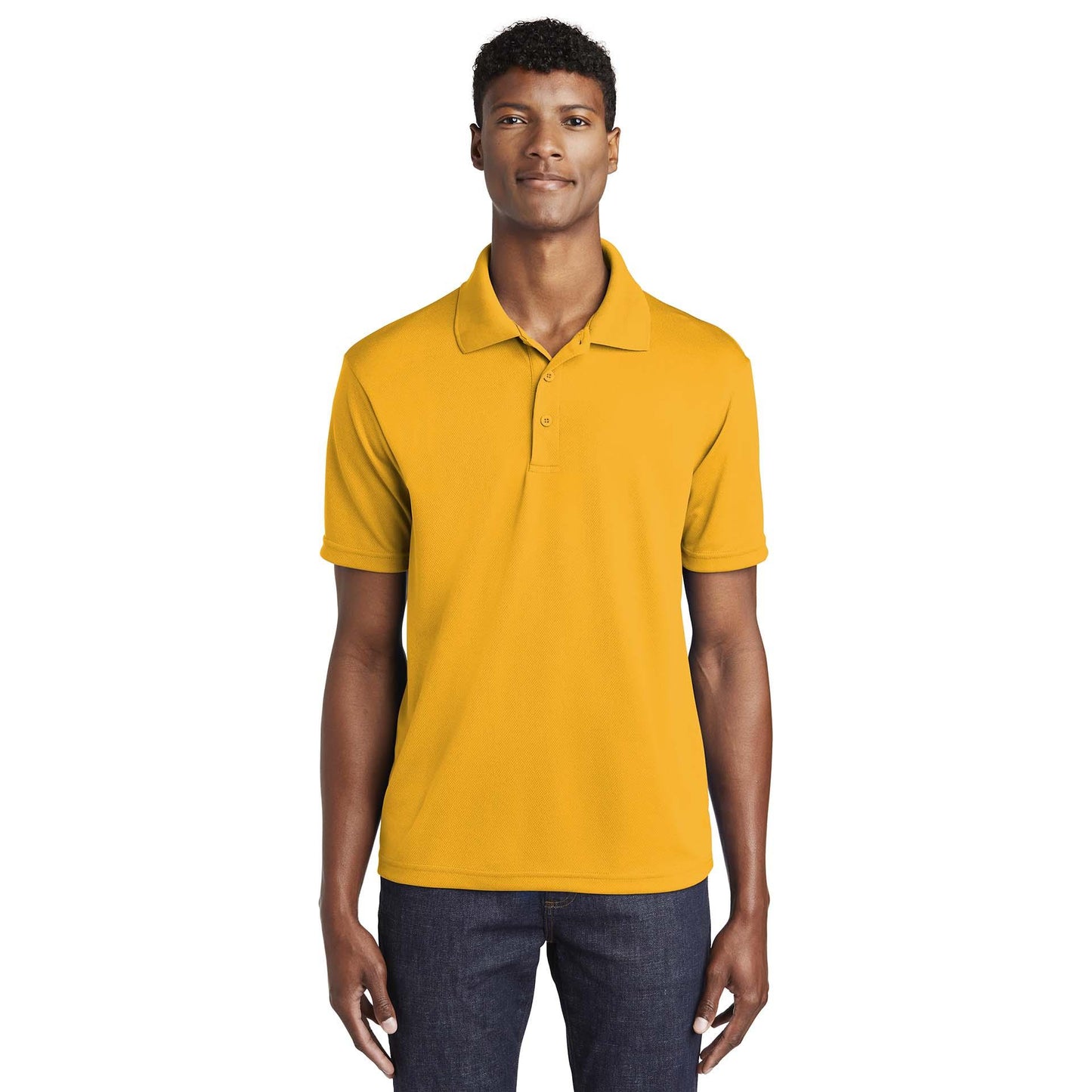 Black Polo Shirt - Sport-Tek - Mesh Fabric - Quality Fit