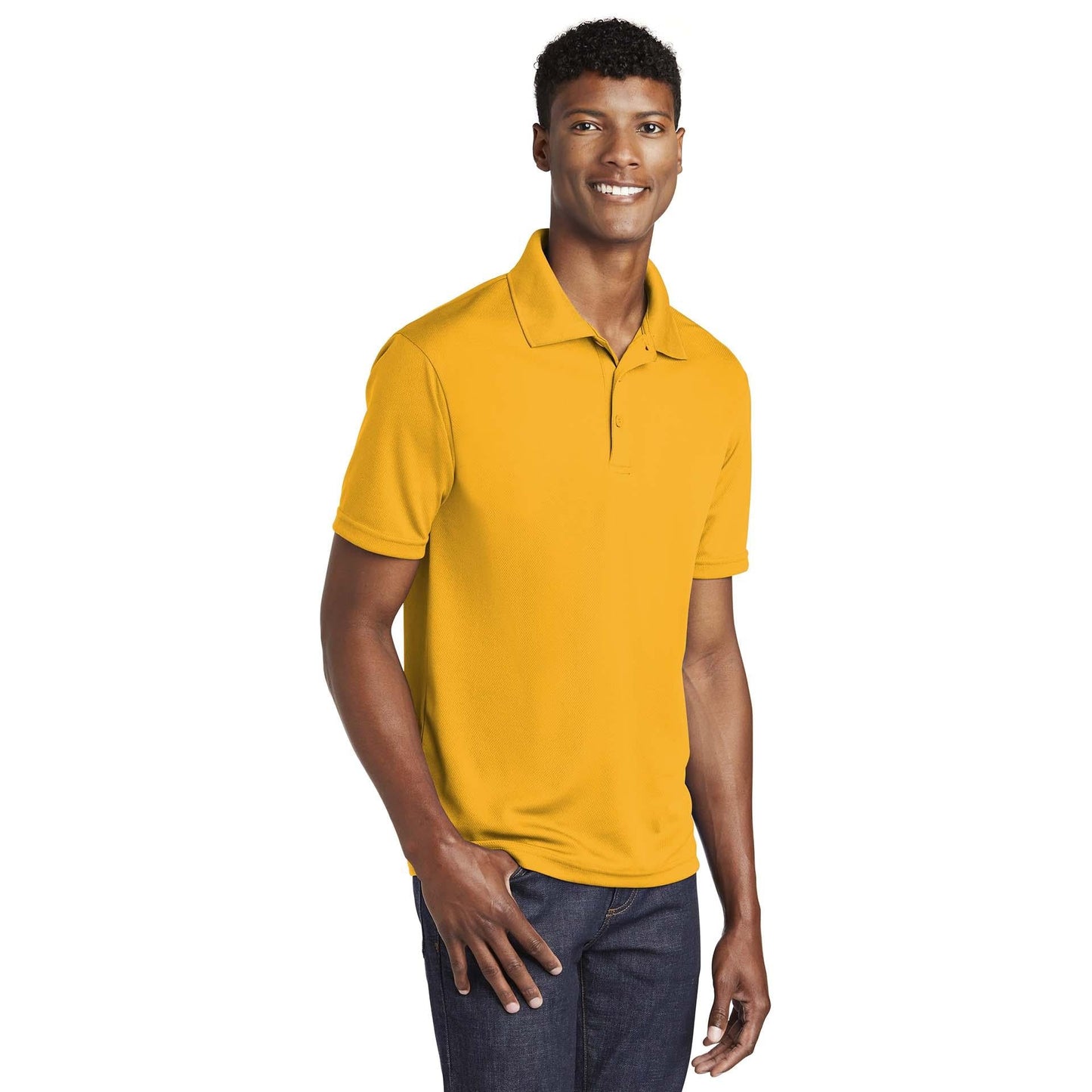 Black Polo Shirt - Sport-Tek - Mesh Fabric - Quality Fit
