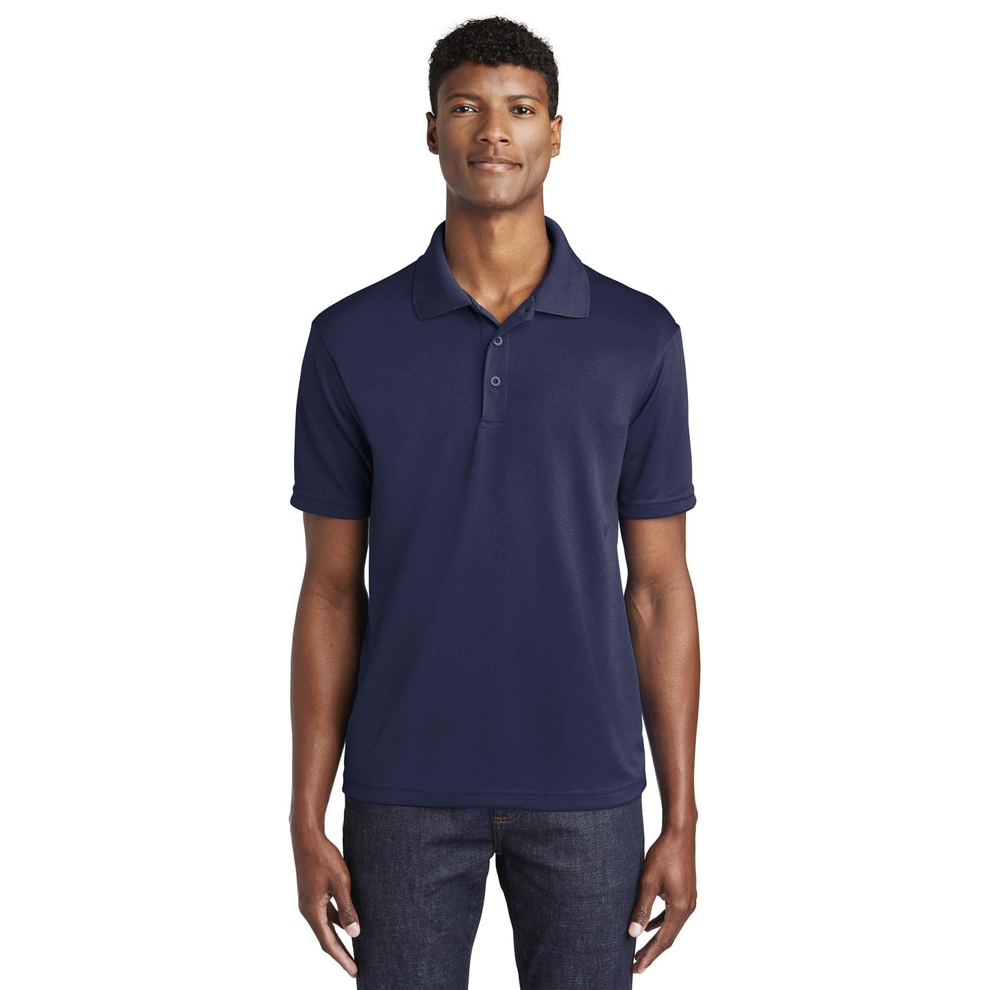 Black Polo Shirt - Sport-Tek - Mesh Fabric - Quality Fit
