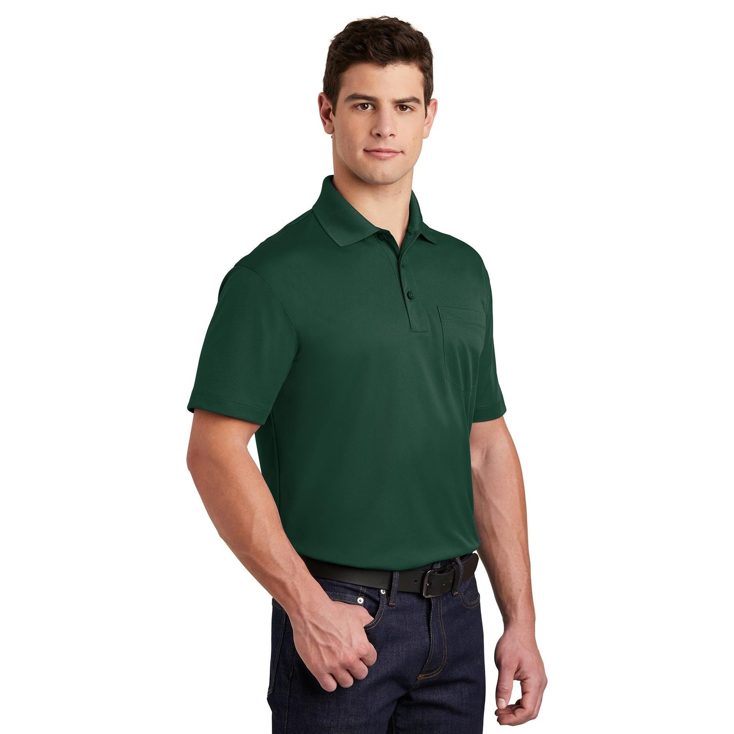 Black Polo Shirt - Sport-Tek - Stylish Snag Resistant Fabric