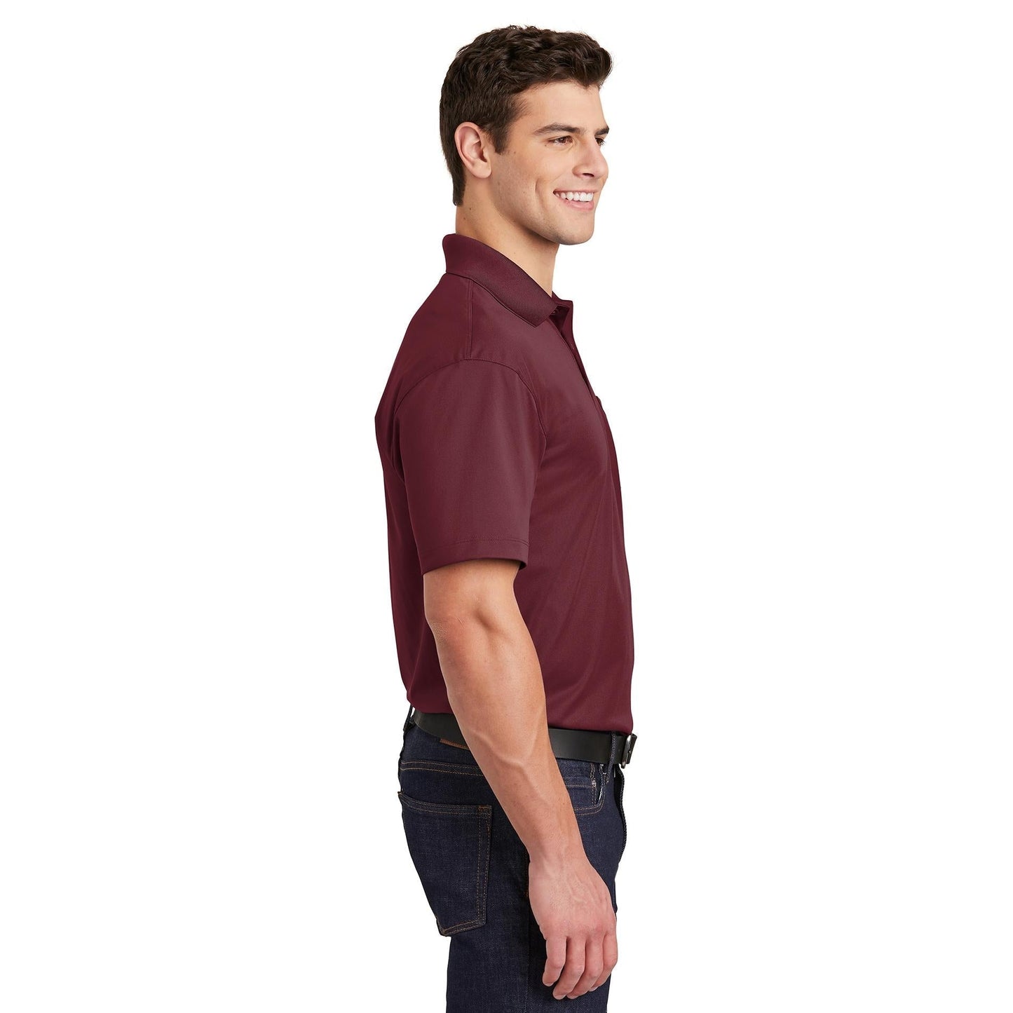 Black Polo Shirt - Sport-Tek - Stylish Snag Resistant Fabric