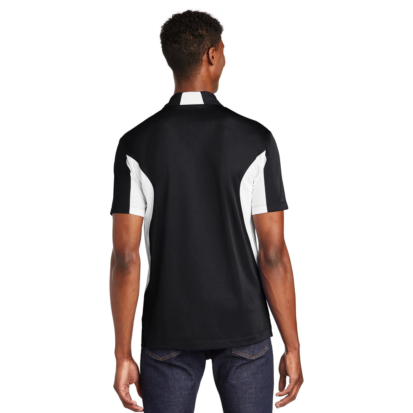 Black/Red Polo Shirts - Sport-Tek - Snag-Free Fabric