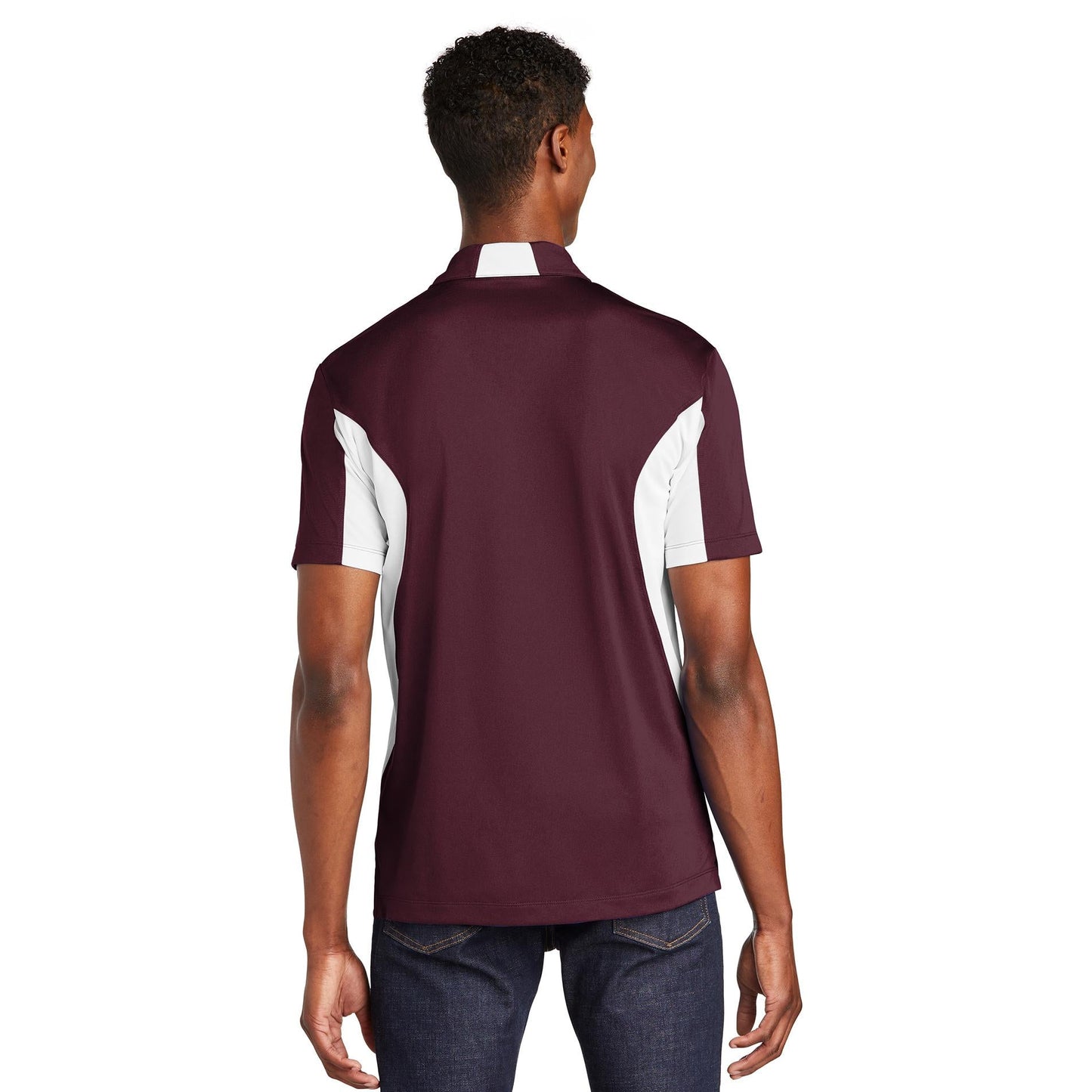 Black/Red Polo Shirts - Sport-Tek - Snag-Free Fabric