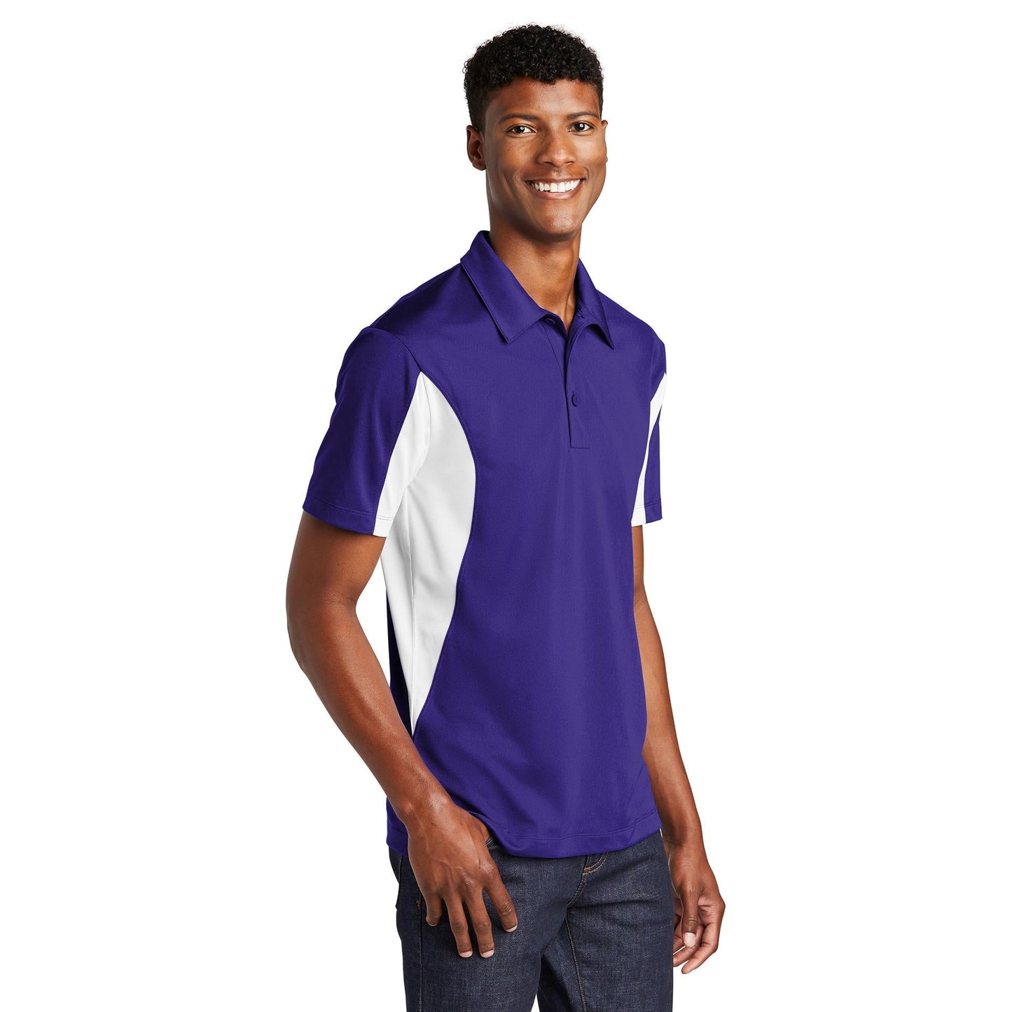 Black/Red Polo Shirts - Sport-Tek - Snag-Free Fabric